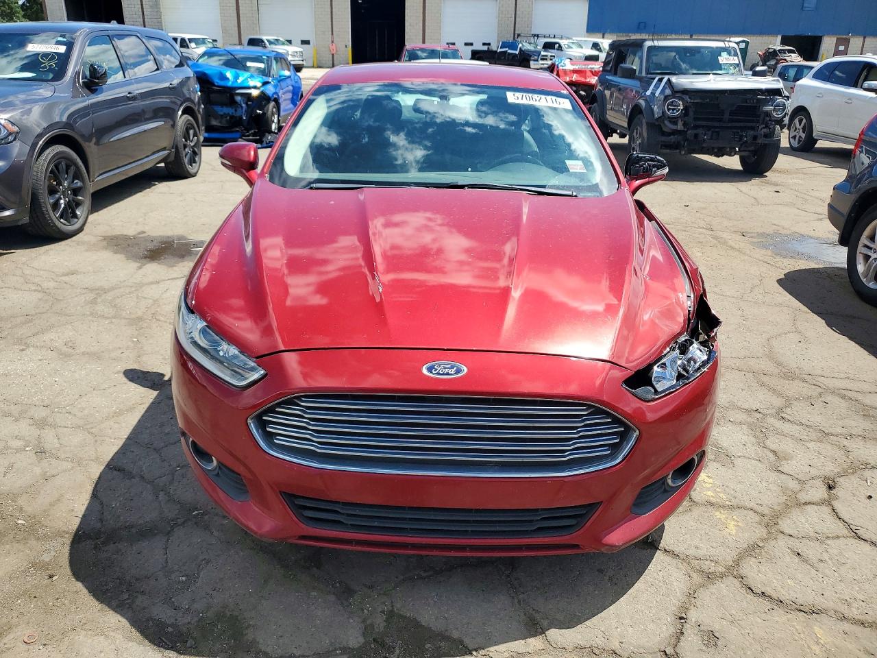 2013 Ford Fusion Se Hybrid Burgundy vin: 3FA6P0LU6DR309617