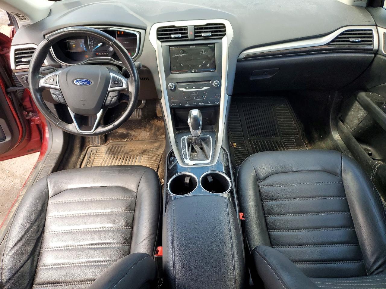 2013 Ford Fusion Se Hybrid Burgundy vin: 3FA6P0LU6DR309617