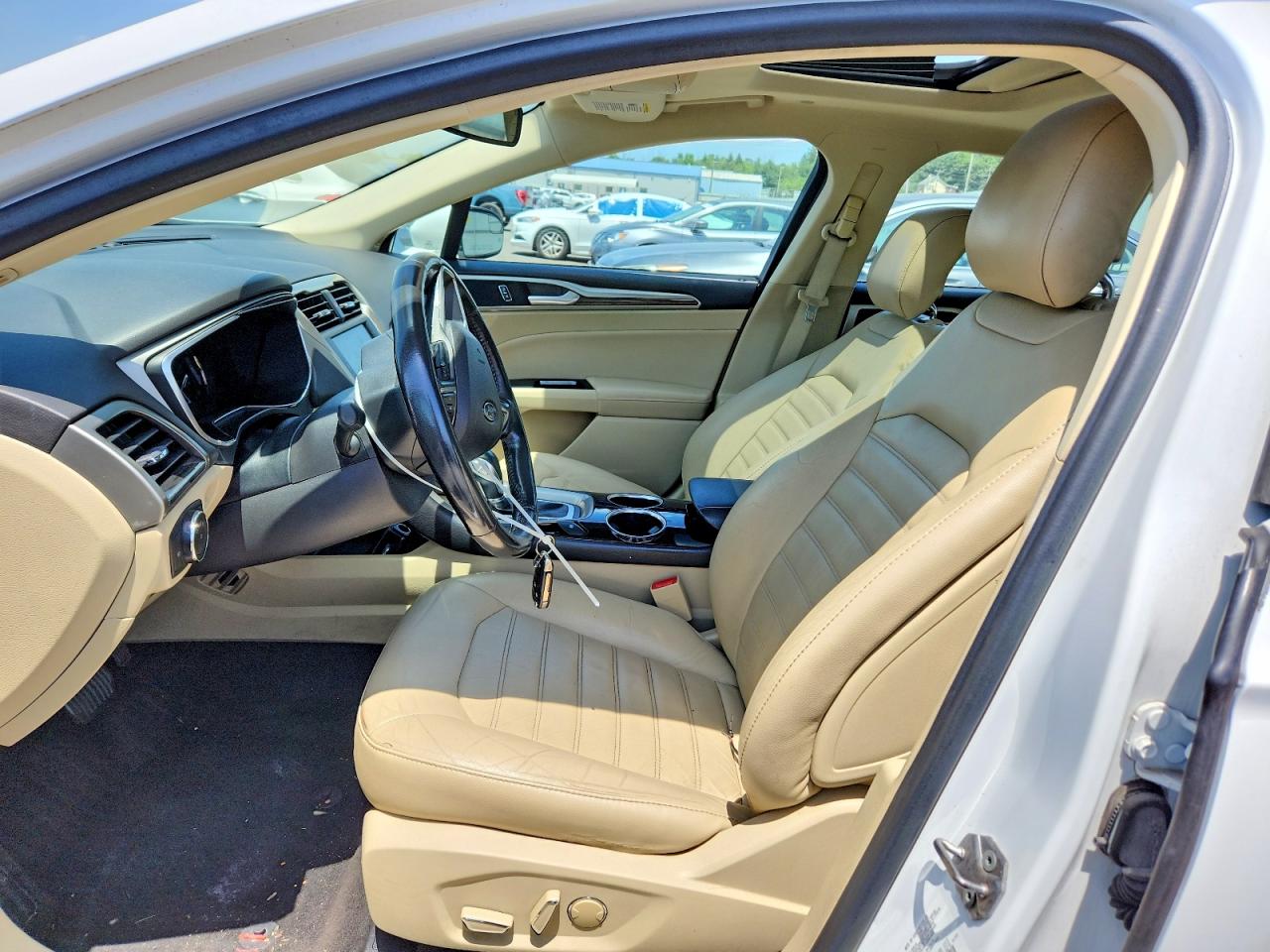 2013 Ford Fusion Se Hybrid White vin: 3FA6P0LU6DR316423