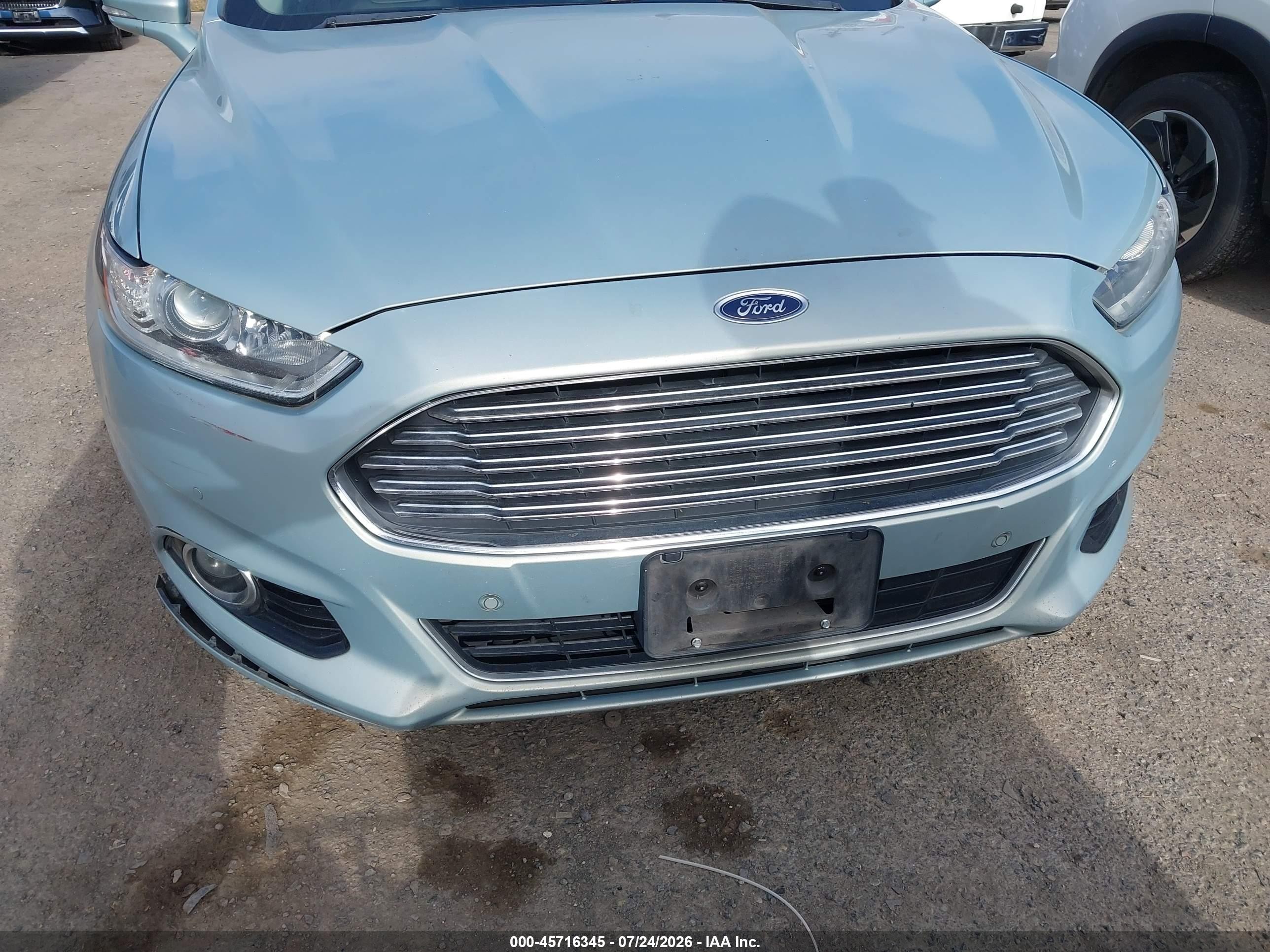 2013 Ford Fusion Hybrid Se Silver vin: 3FA6P0LU6DR345663