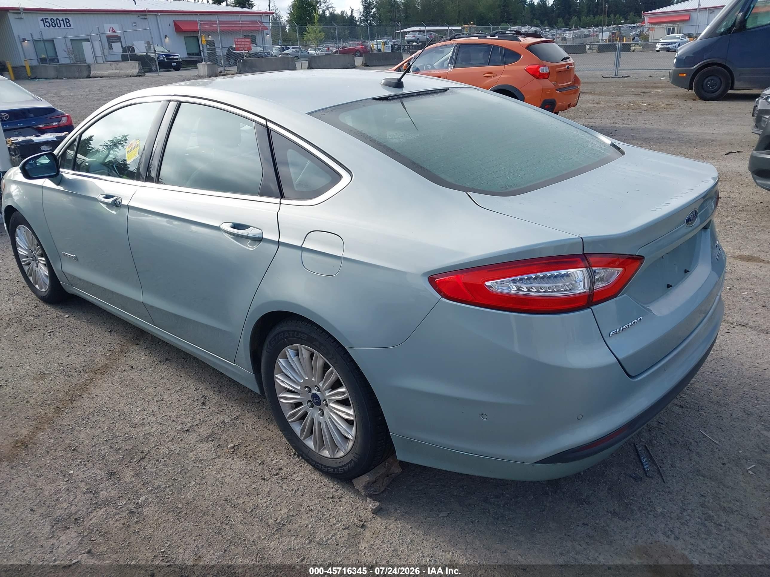 2013 Ford Fusion Hybrid Se Silver vin: 3FA6P0LU6DR345663
