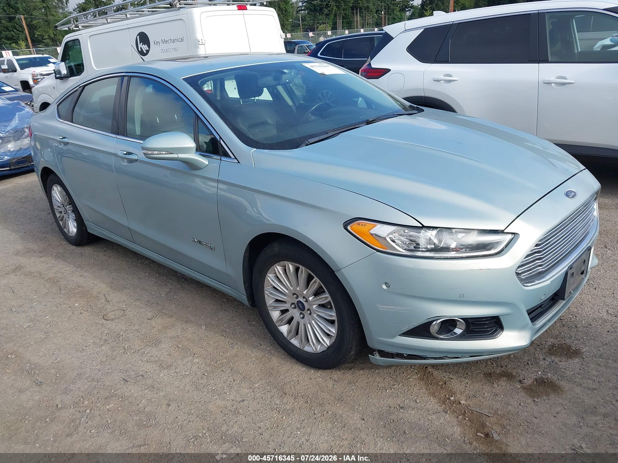 2013 Ford Fusion Hybrid Se Silver vin: 3FA6P0LU6DR345663