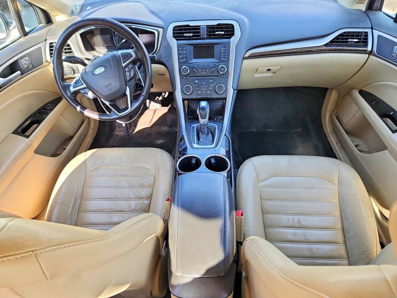 2013 Ford Fusion Se Hybrid White vin: 3FA6P0LU6DR357165