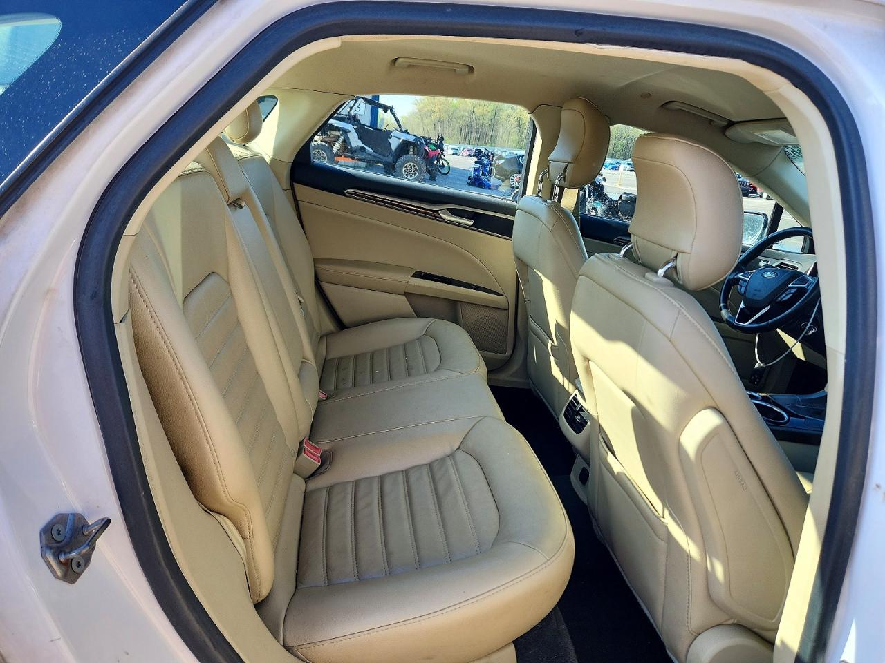2013 Ford Fusion Se Hybrid White vin: 3FA6P0LU6DR357165