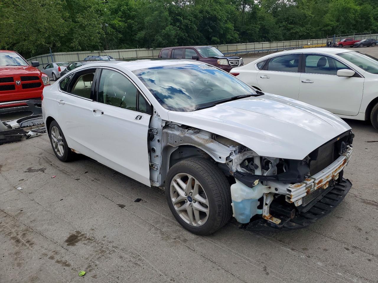 2013 Ford Fusion Se Hybrid Белый vin: 3FA6P0LU6DR358008