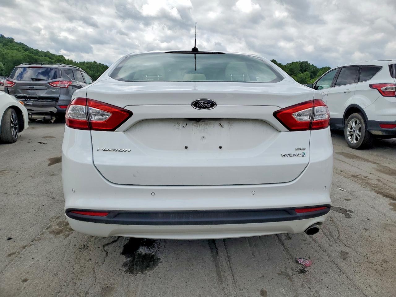 2013 Ford Fusion Se Hybrid Белый vin: 3FA6P0LU6DR358008
