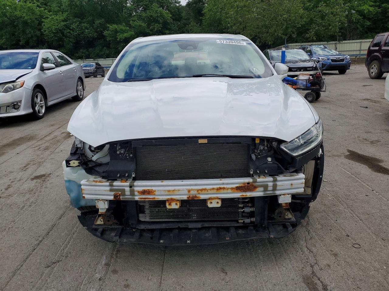 2013 Ford Fusion Se Hybrid Белый vin: 3FA6P0LU6DR358008