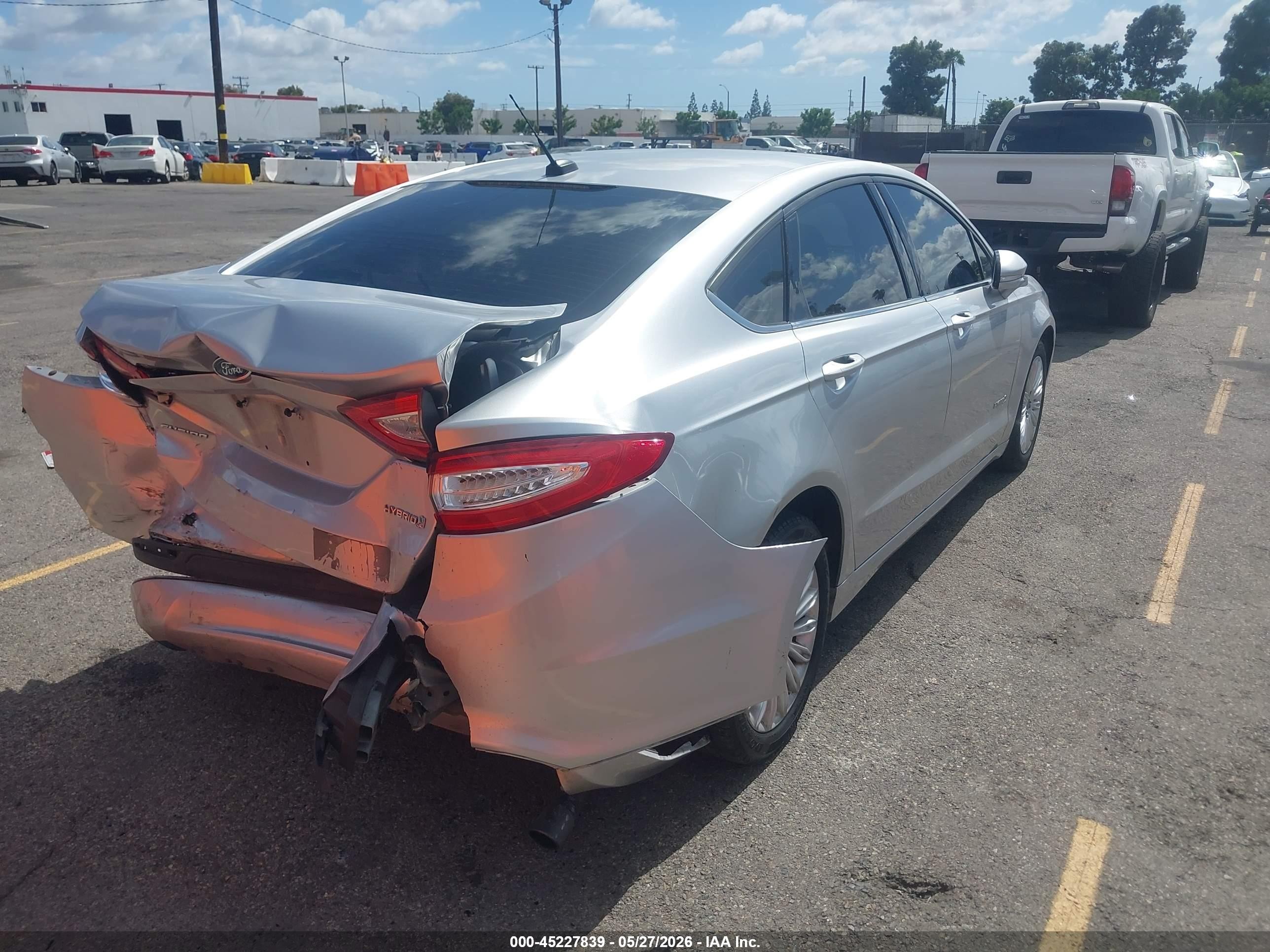 2014 Ford Fusion Hybrid Se Silver vin: 3FA6P0LU6ER129832