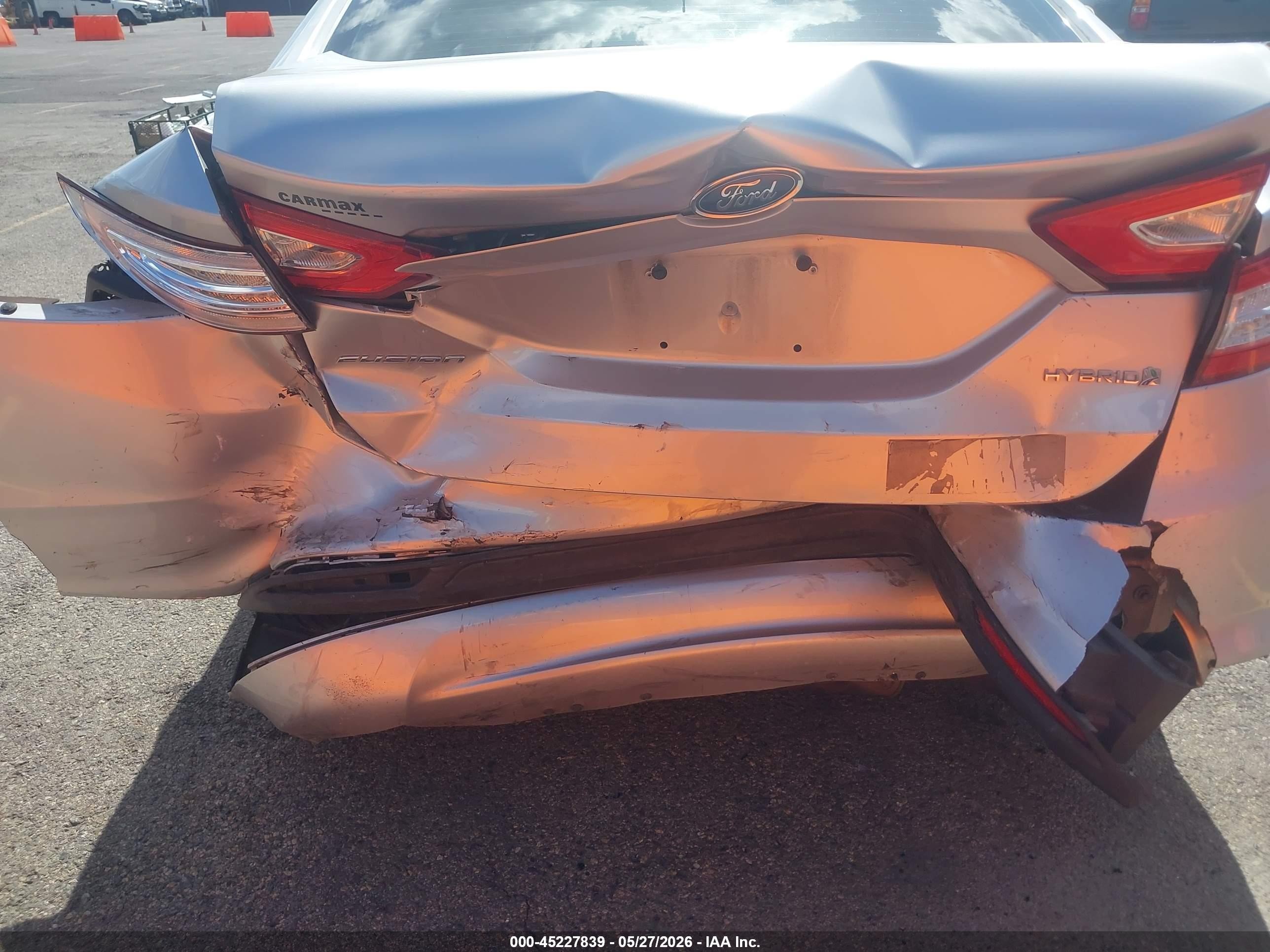 2014 Ford Fusion Hybrid Se Silver vin: 3FA6P0LU6ER129832