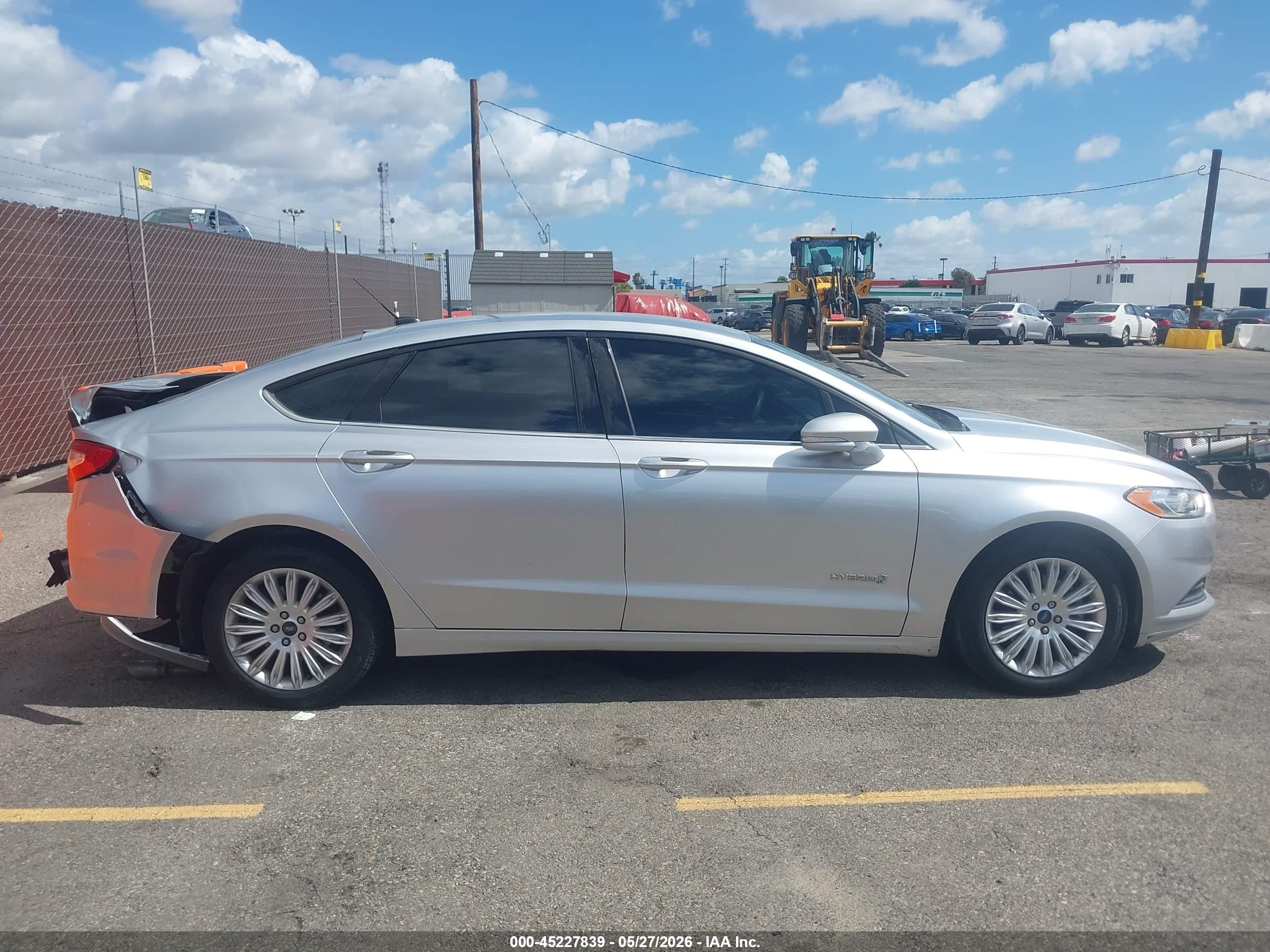 2014 Ford Fusion Hybrid Se Silver vin: 3FA6P0LU6ER129832