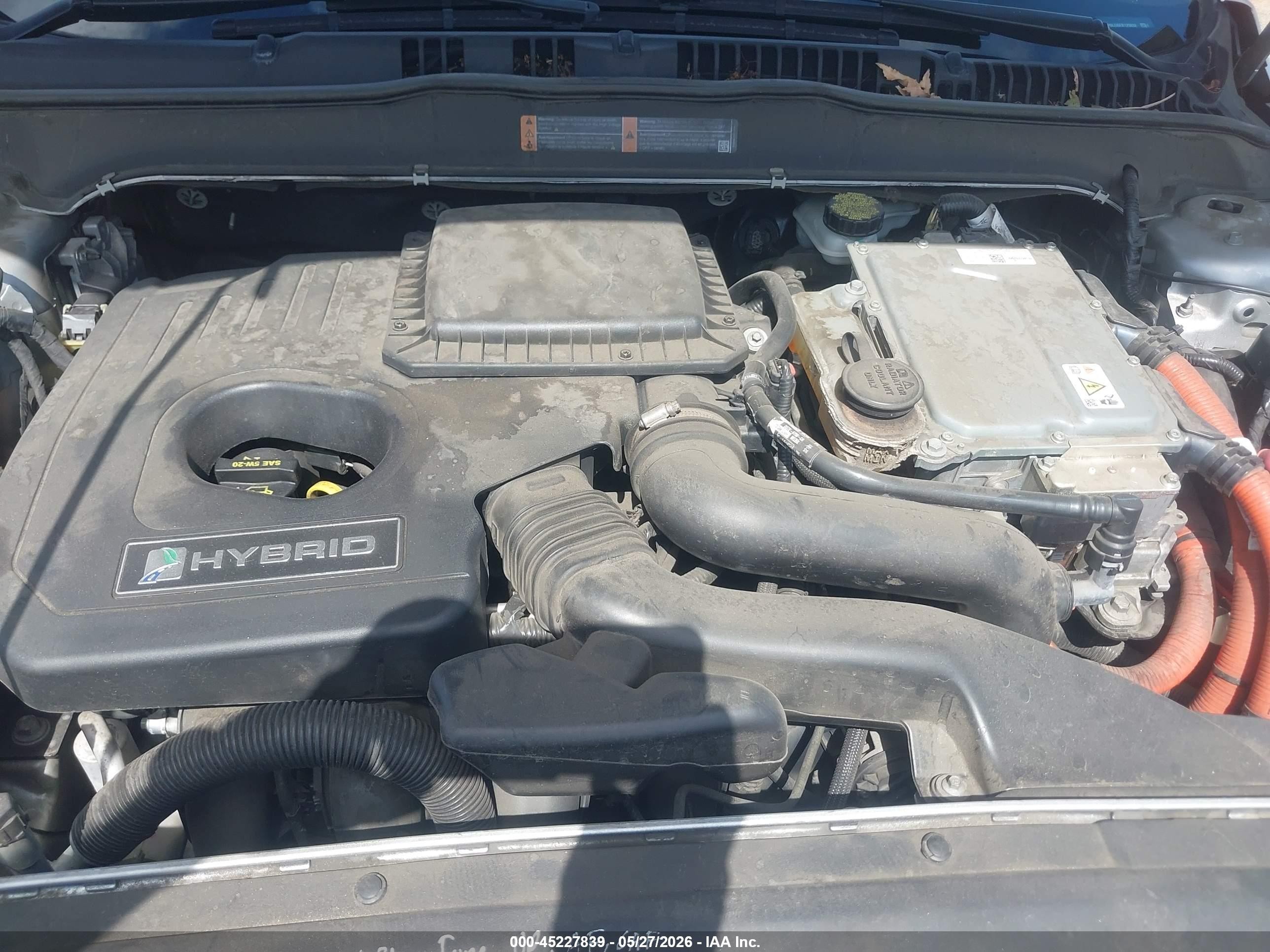 2014 Ford Fusion Hybrid Se Silver vin: 3FA6P0LU6ER129832
