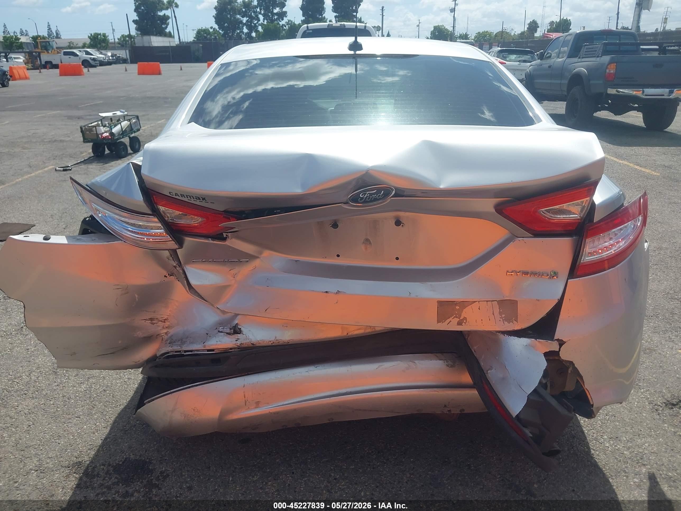 2014 Ford Fusion Hybrid Se Silver vin: 3FA6P0LU6ER129832