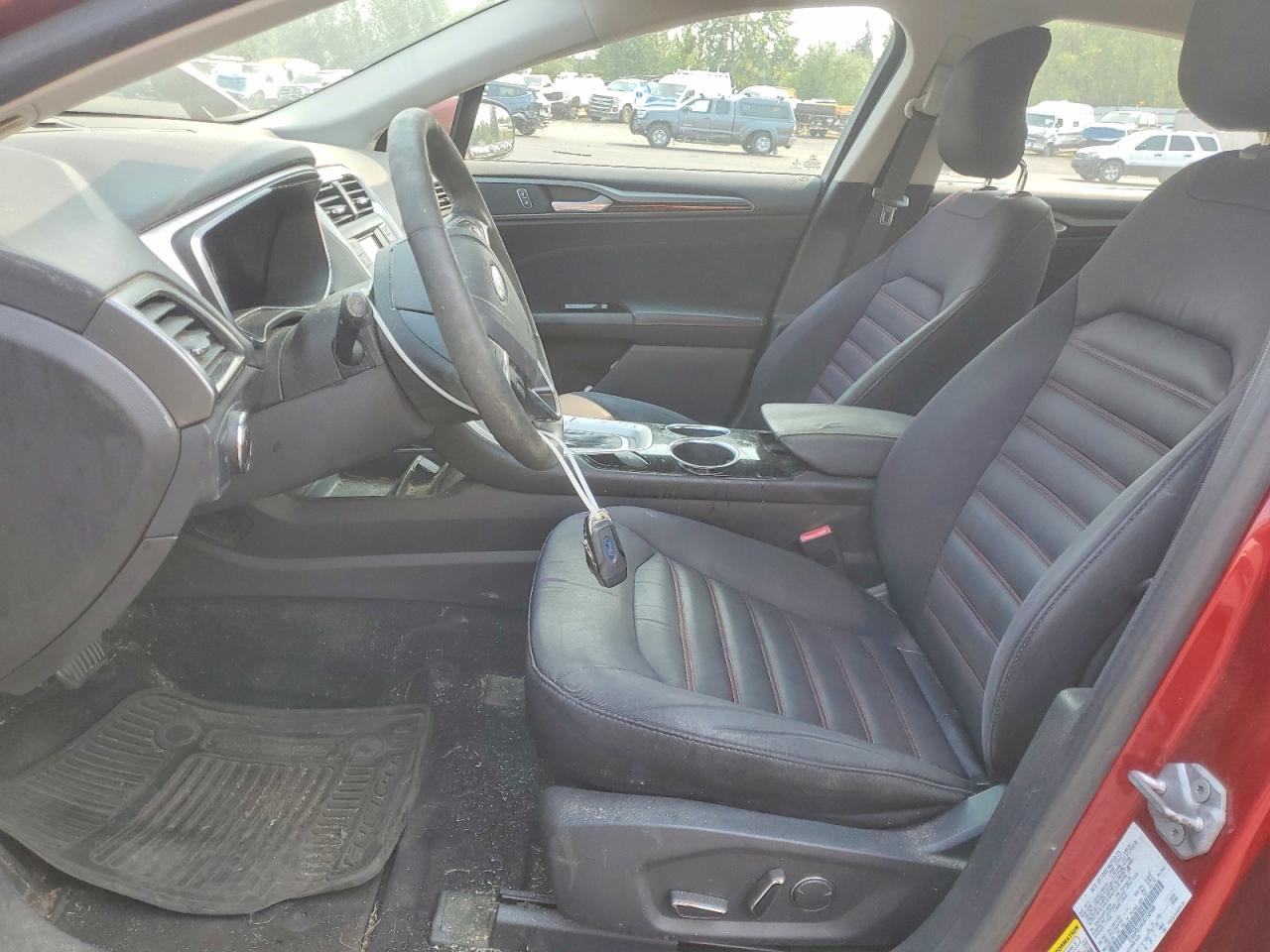 2014 Ford Fusion Se Hybrid Red vin: 3FA6P0LU6ER158988