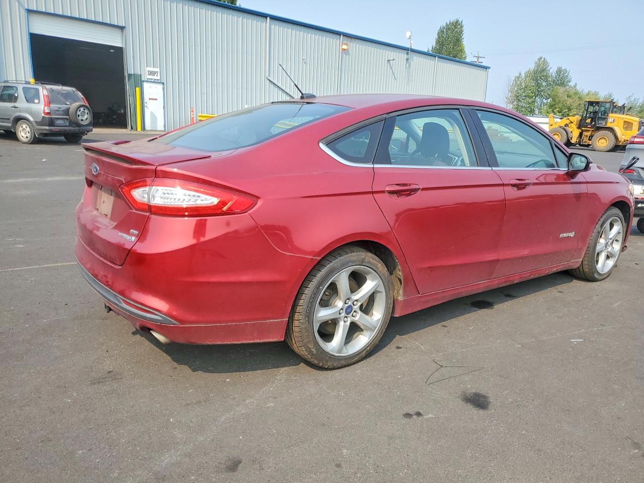 2014 Ford Fusion Se Hybrid Red vin: 3FA6P0LU6ER158988
