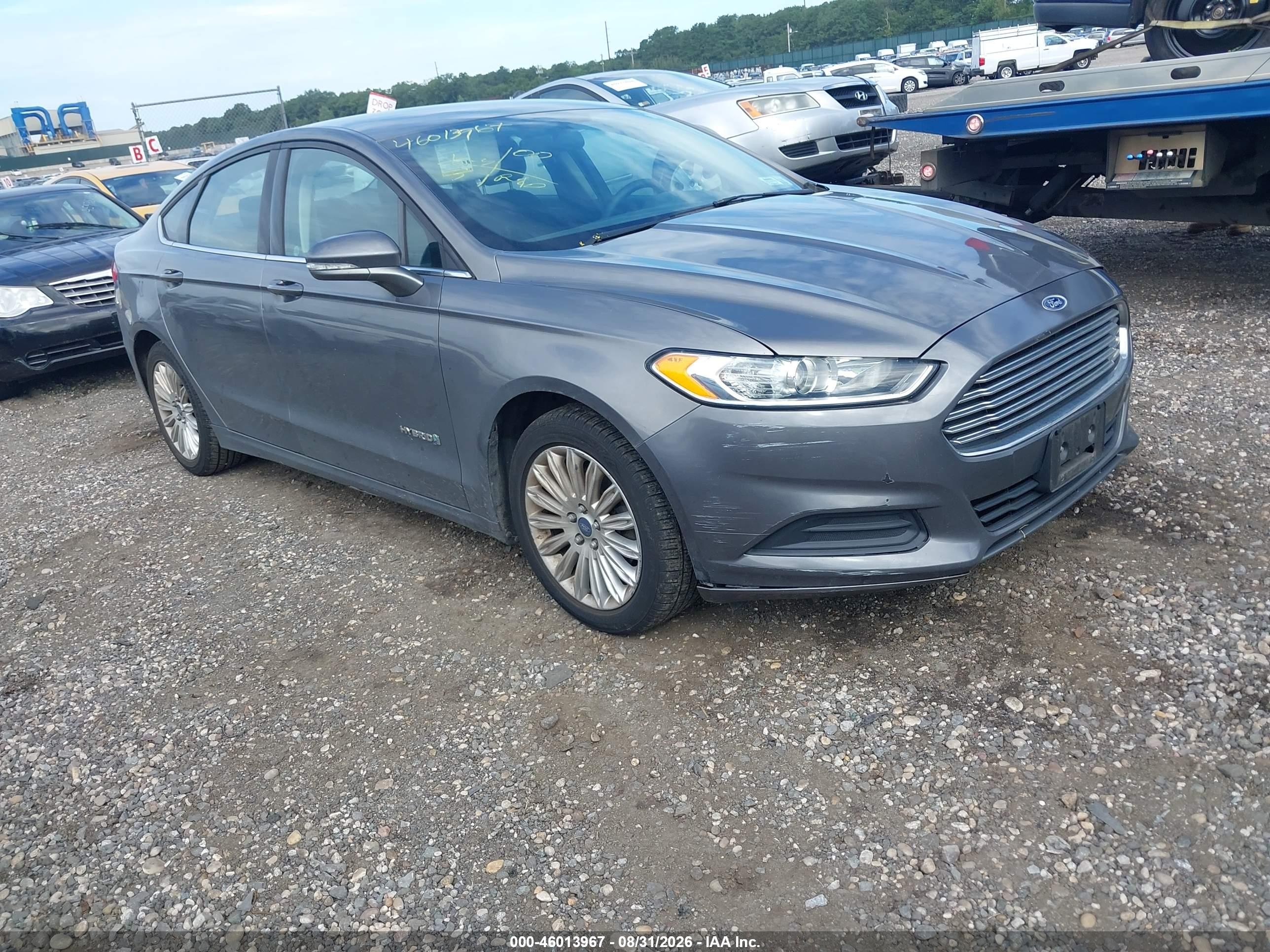 2014 Ford Fusion Hybrid Se Gray vin: 3FA6P0LU6ER189836