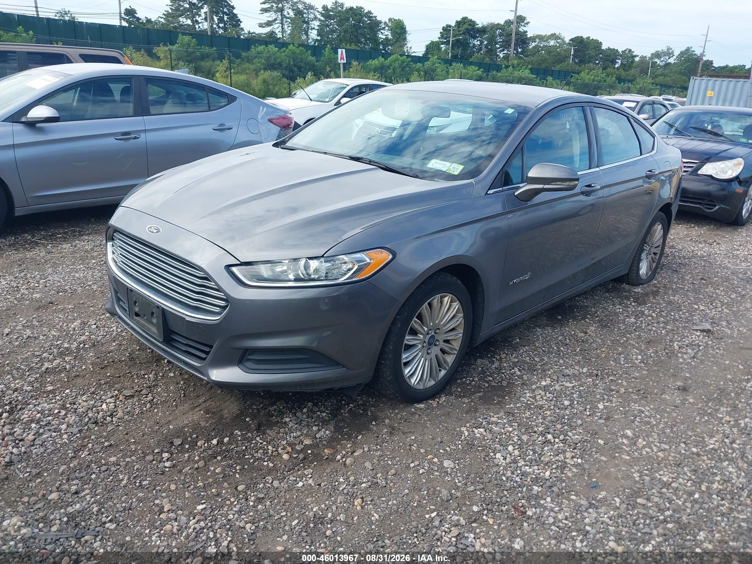 2014 Ford Fusion Hybrid Se Gray vin: 3FA6P0LU6ER189836
