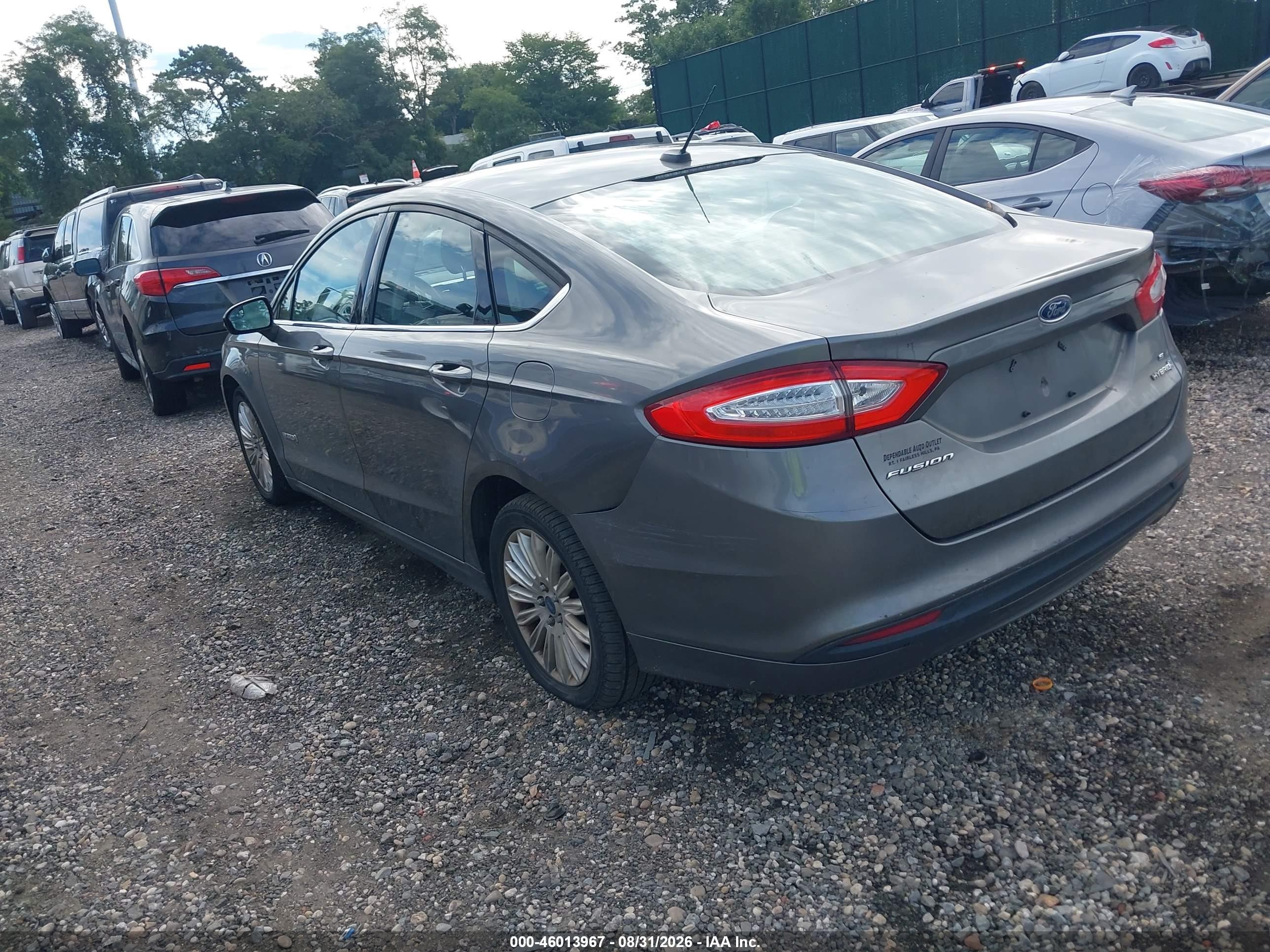 2014 Ford Fusion Hybrid Se Gray vin: 3FA6P0LU6ER189836