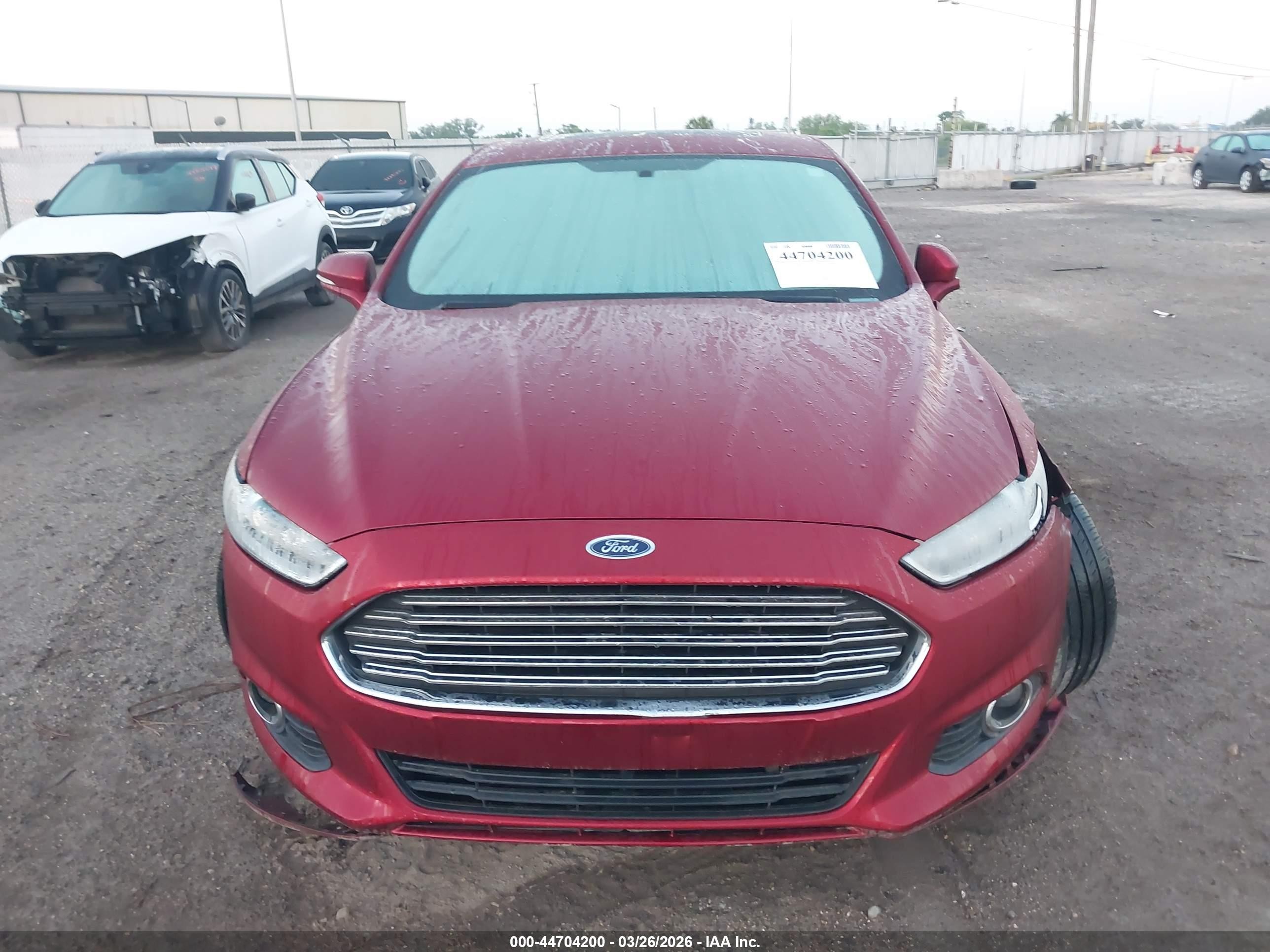 2014 Ford Fusion Hybrid Se Red vin: 3FA6P0LU6ER190758