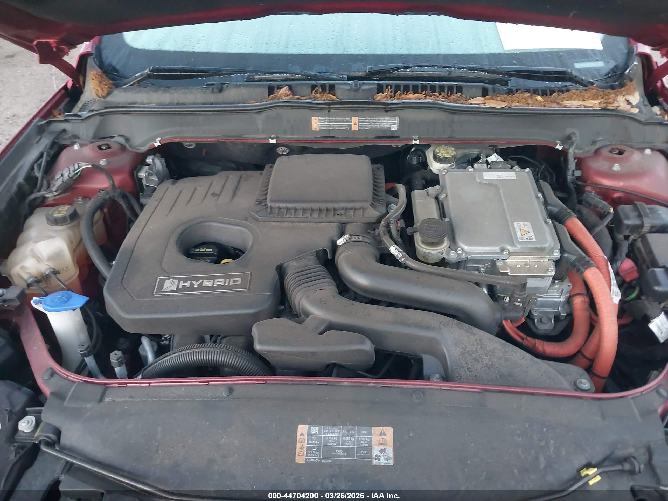 2014 Ford Fusion Hybrid Se Red vin: 3FA6P0LU6ER190758