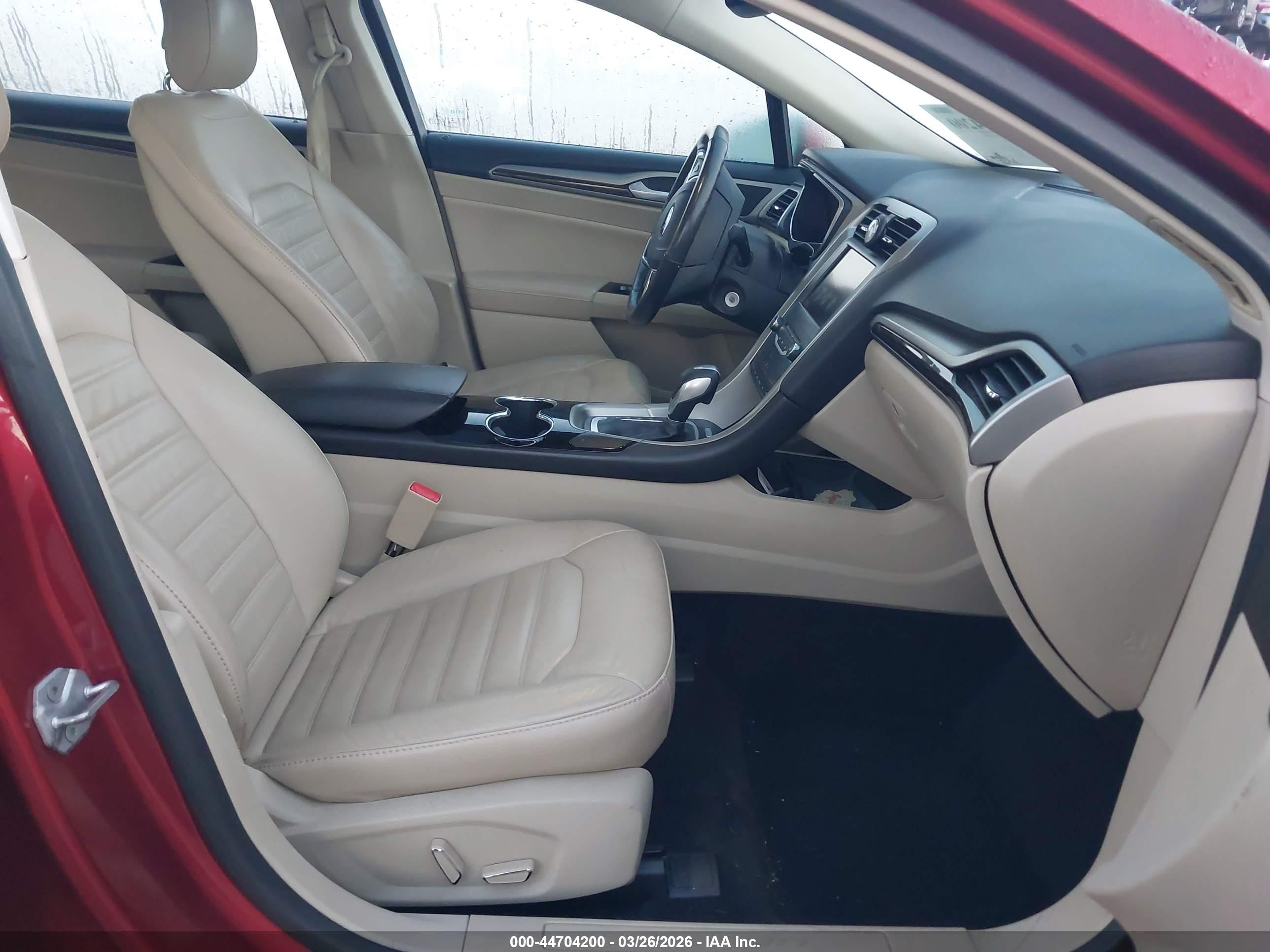 2014 Ford Fusion Hybrid Se Red vin: 3FA6P0LU6ER190758