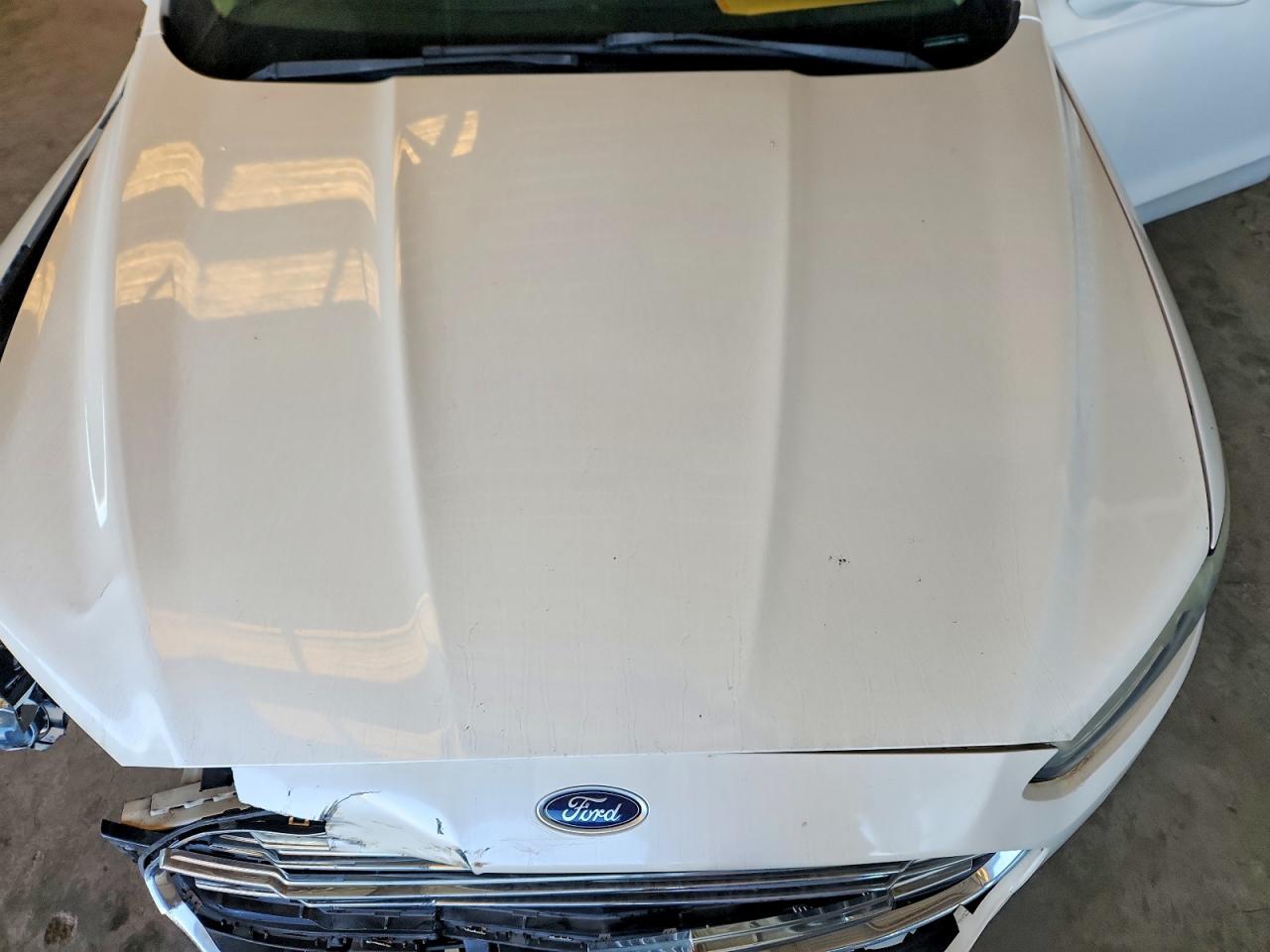 2014 Ford Fusion Se Hybrid White vin: 3FA6P0LU6ER203072