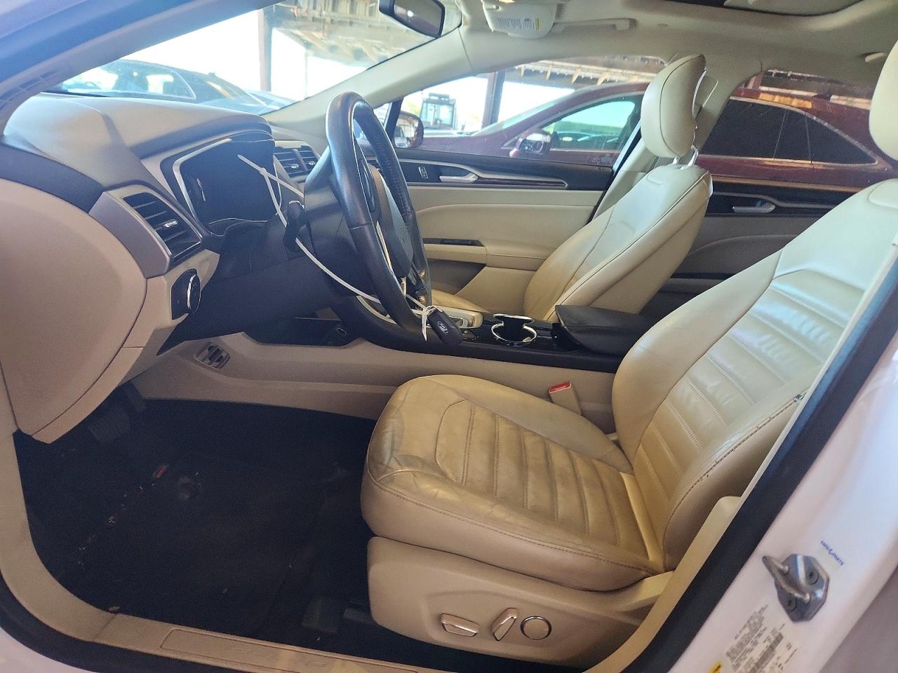 2014 Ford Fusion Se Hybrid White vin: 3FA6P0LU6ER203072