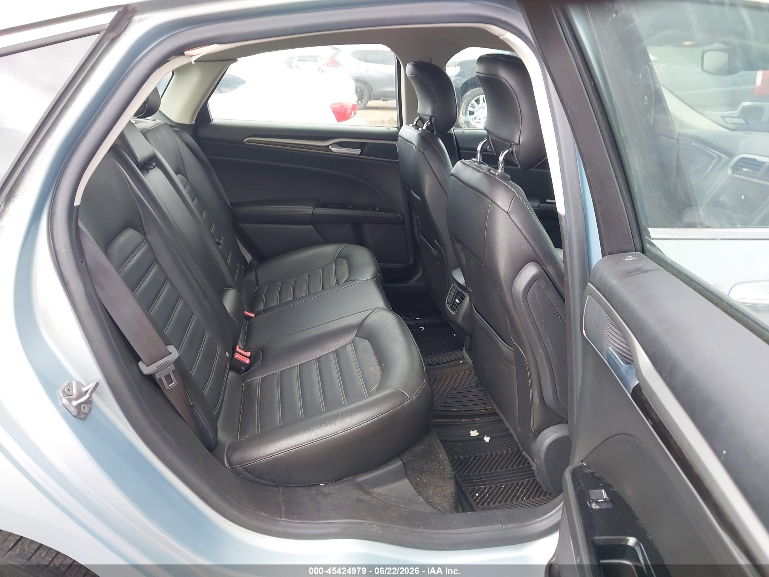 2014 Ford Fusion Hybrid Se Teal vin: 3FA6P0LU6ER224049