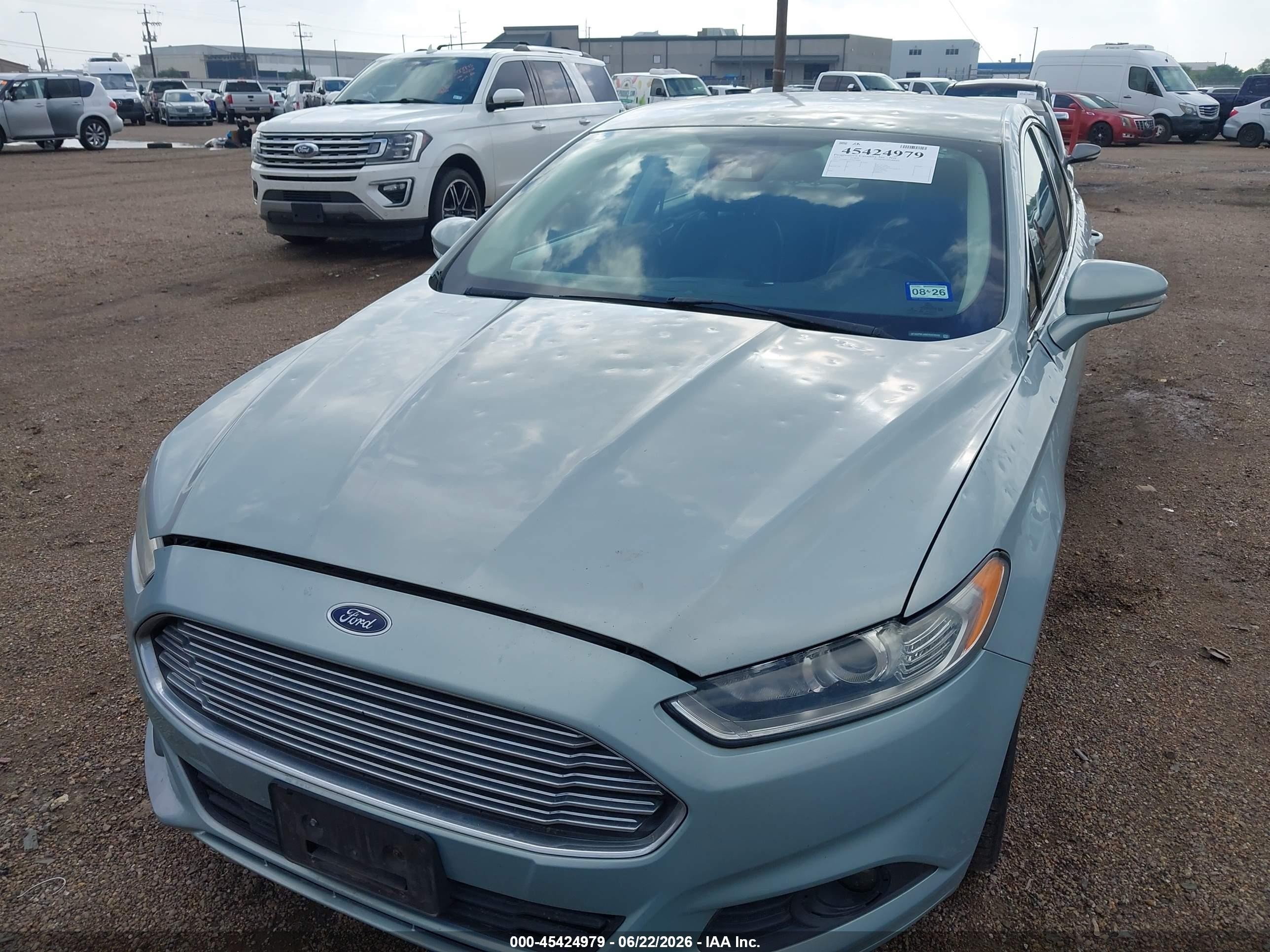 2014 Ford Fusion Hybrid Se Teal vin: 3FA6P0LU6ER224049