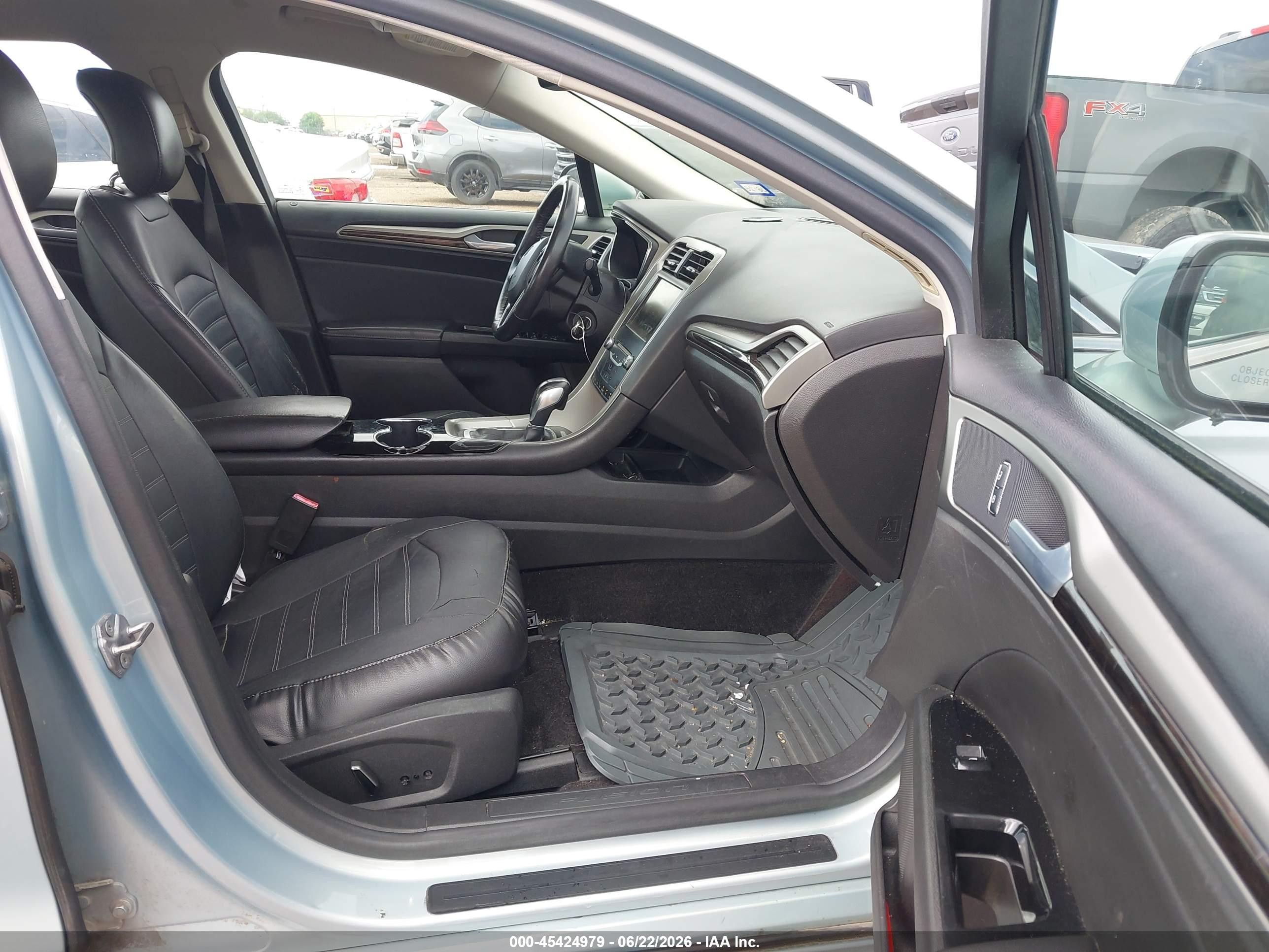 2014 Ford Fusion Hybrid Se Teal vin: 3FA6P0LU6ER224049
