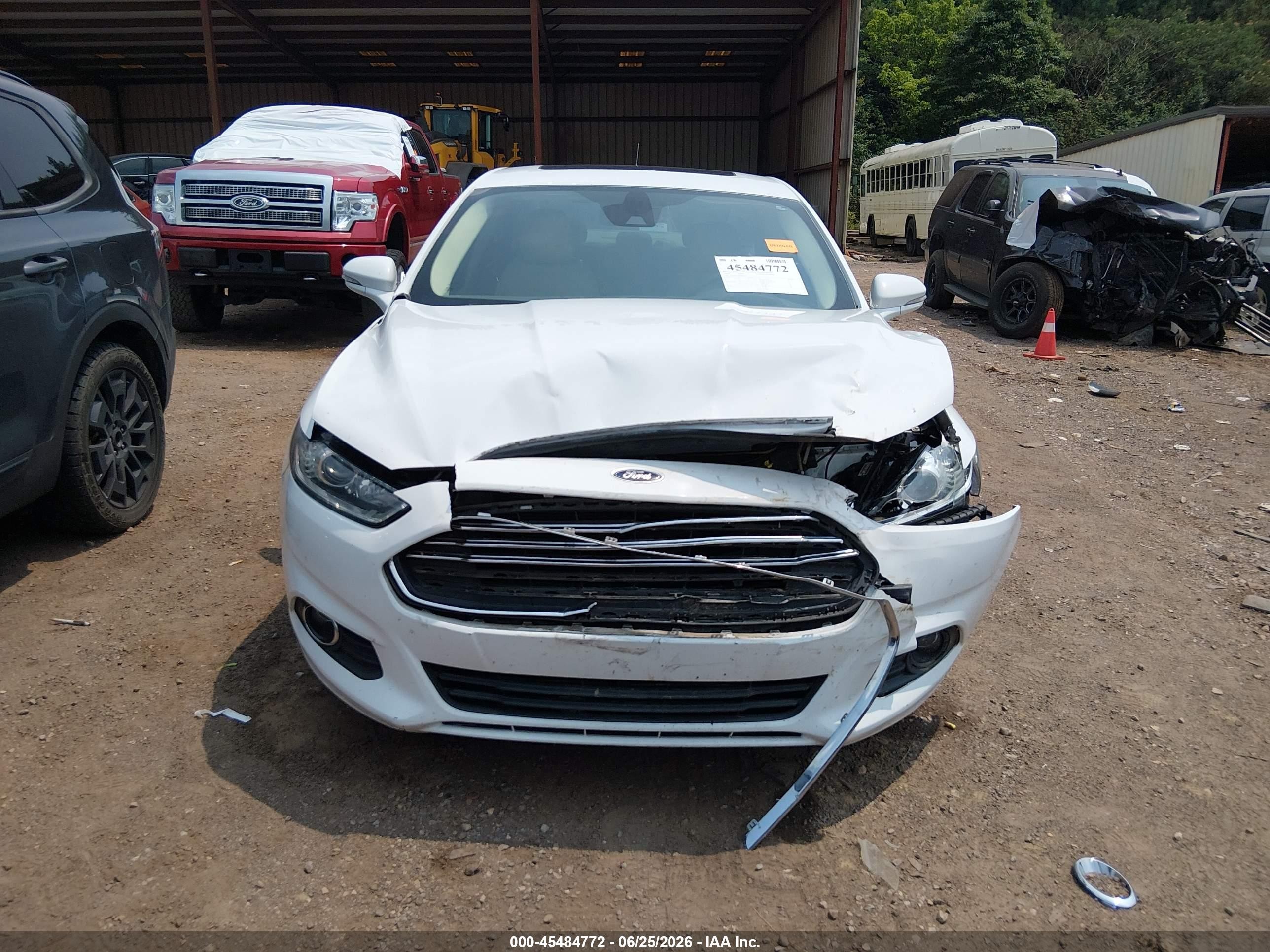 2014 Ford Fusion Hybrid Se White vin: 3FA6P0LU6ER285479