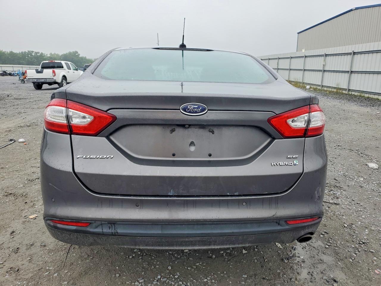 2014 Ford Fusion Se Hybrid Gray vin: 3FA6P0LU6ER296238