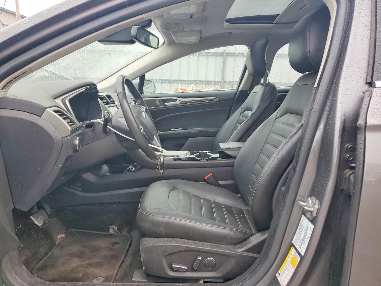 2014 Ford Fusion Se Hybrid Gray vin: 3FA6P0LU6ER296238