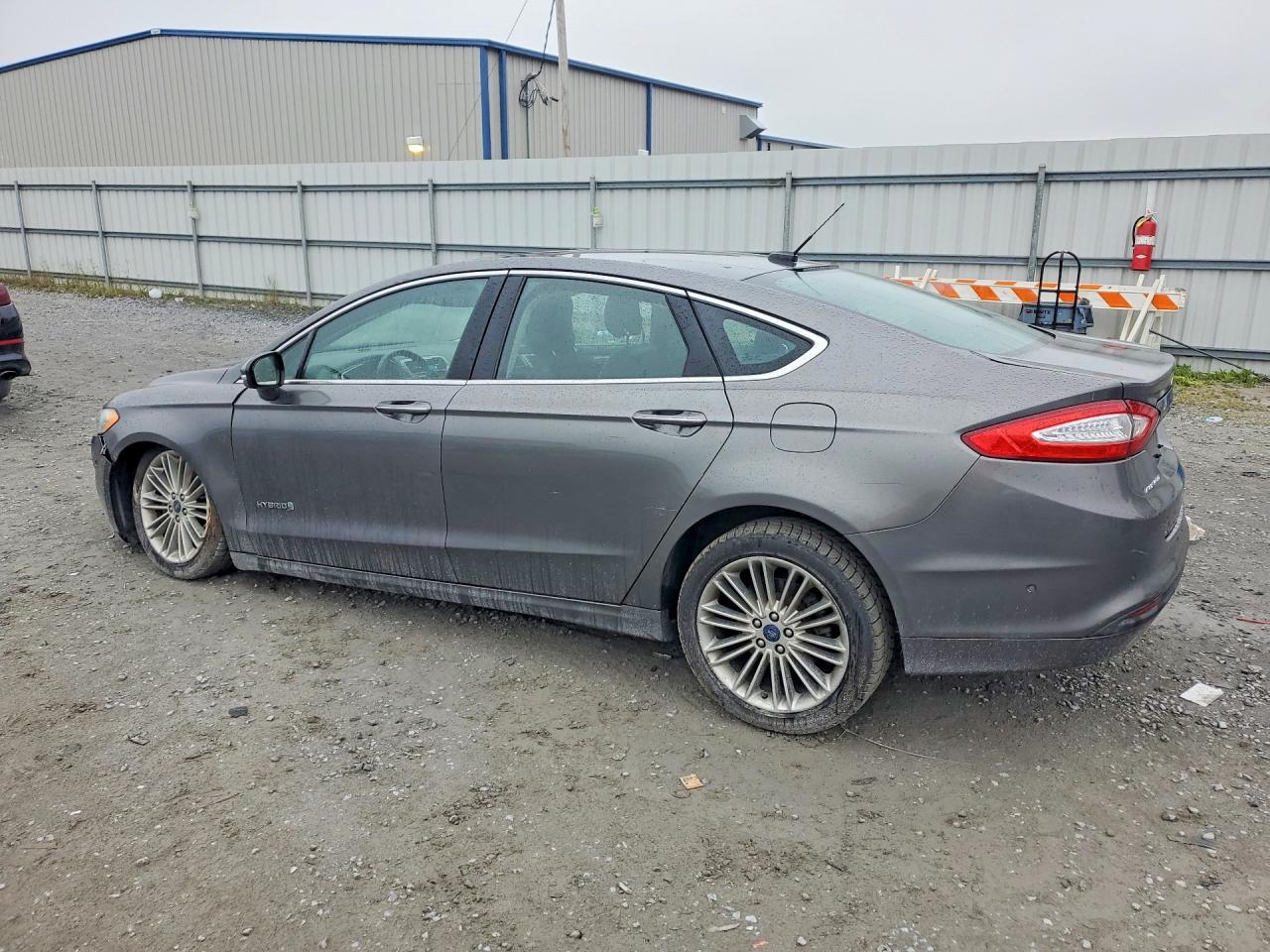 2014 Ford Fusion Se Hybrid Gray vin: 3FA6P0LU6ER296238