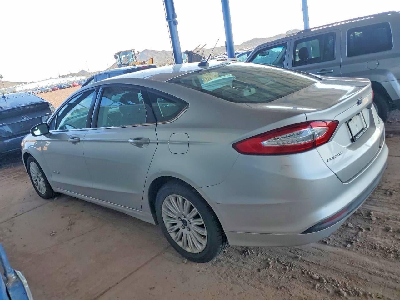 2014 Ford Fusion Se Hybrid Silver vin: 3FA6P0LU6ER317489