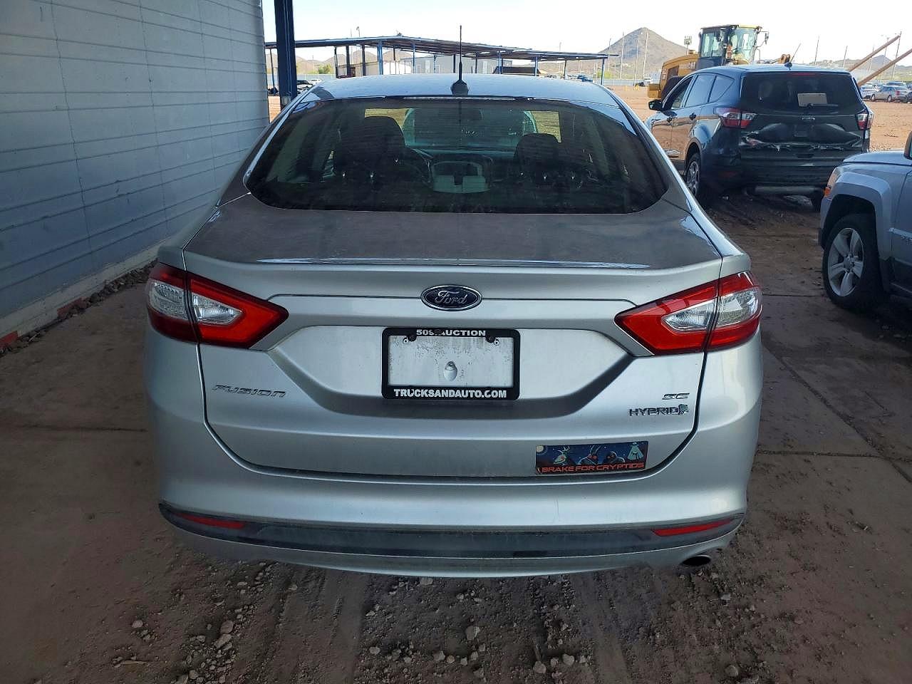 2014 Ford Fusion Se Hybrid Silver vin: 3FA6P0LU6ER317489