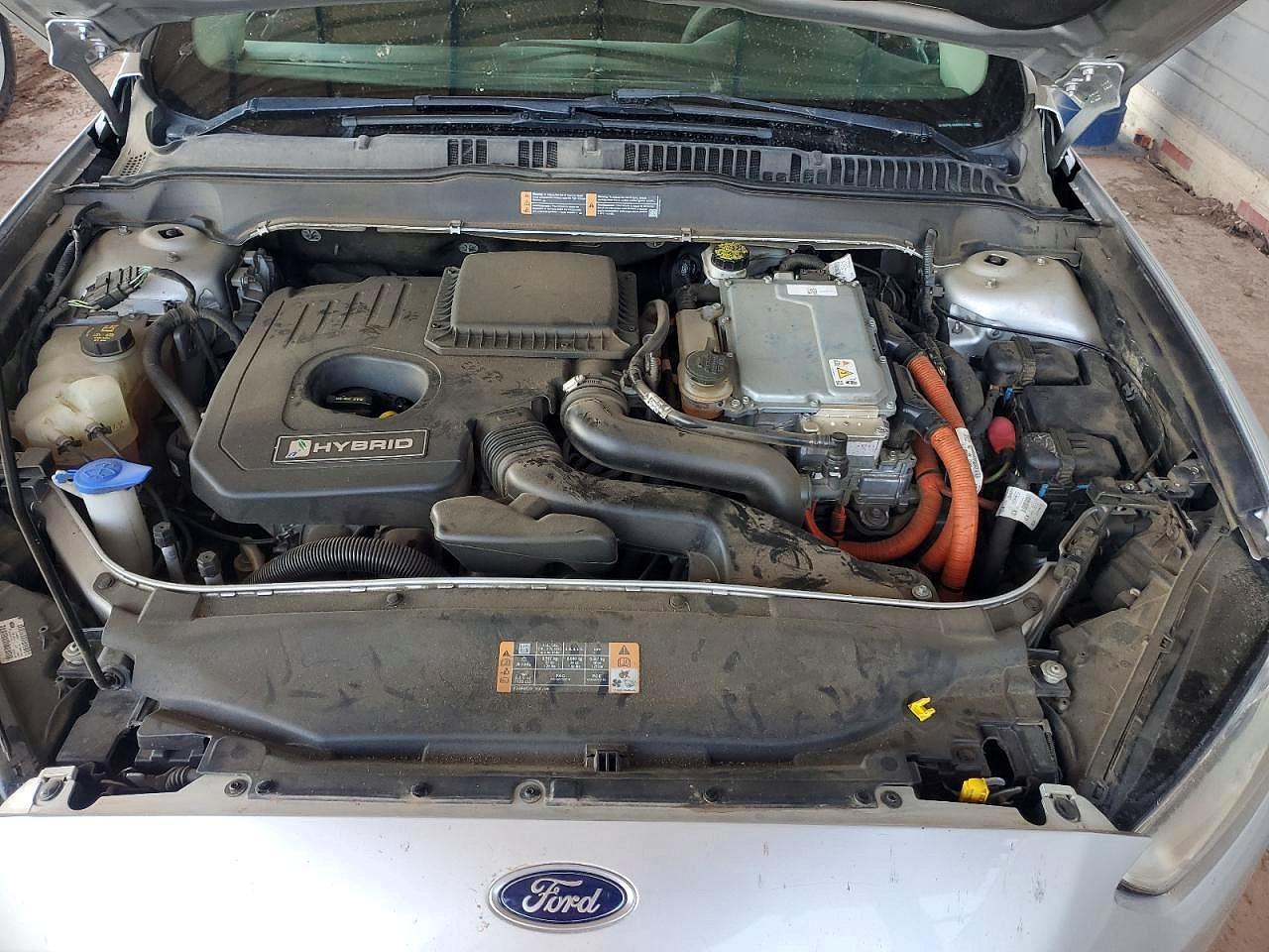 2014 Ford Fusion Se Hybrid Silver vin: 3FA6P0LU6ER317489