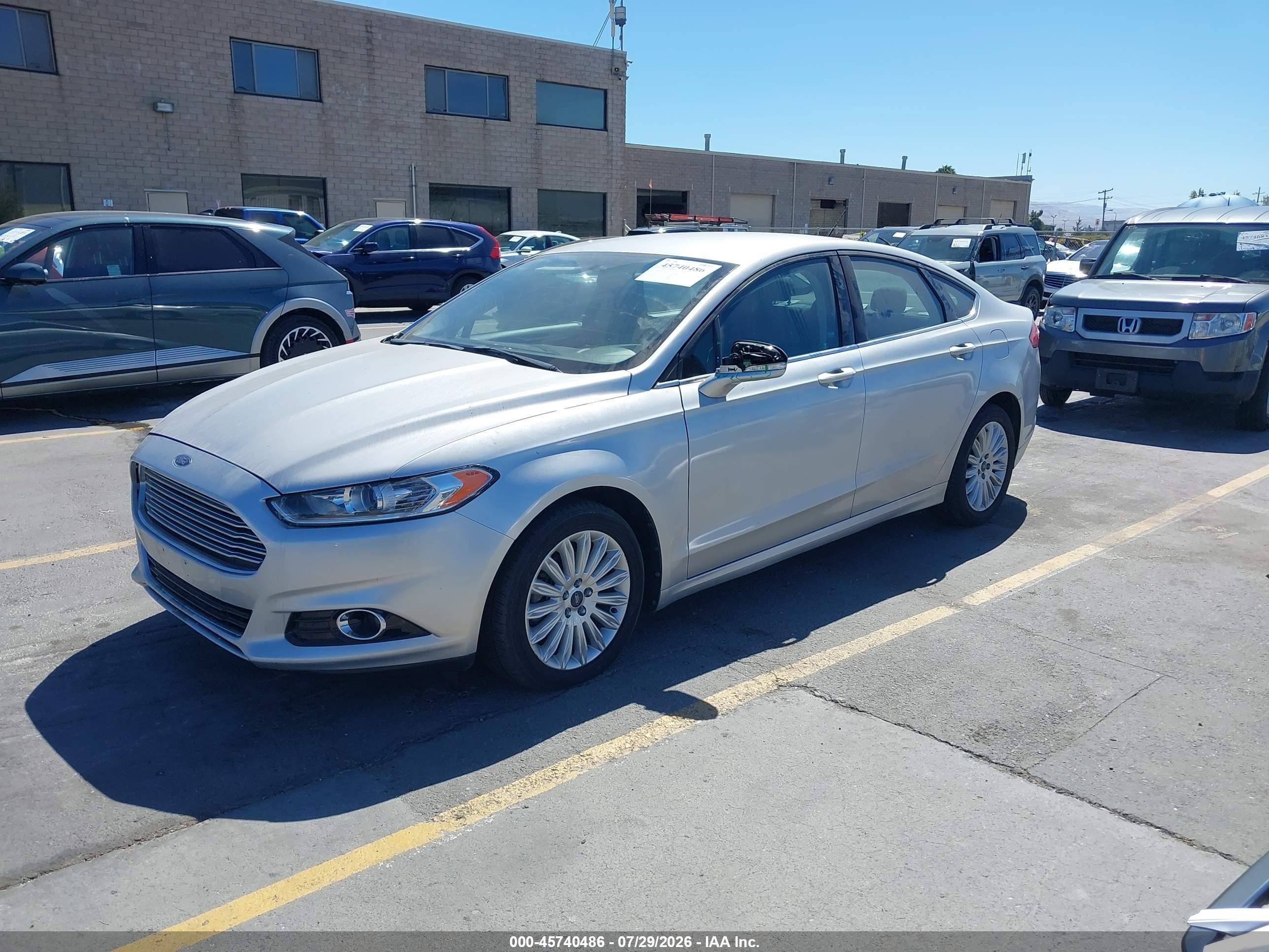 2014 Ford Fusion Hybrid Se Gray vin: 3FA6P0LU6ER357622