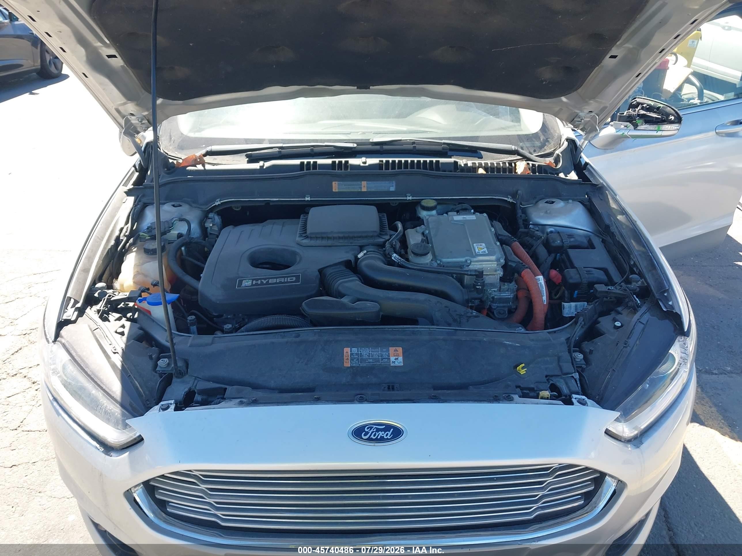 2014 Ford Fusion Hybrid Se Gray vin: 3FA6P0LU6ER357622