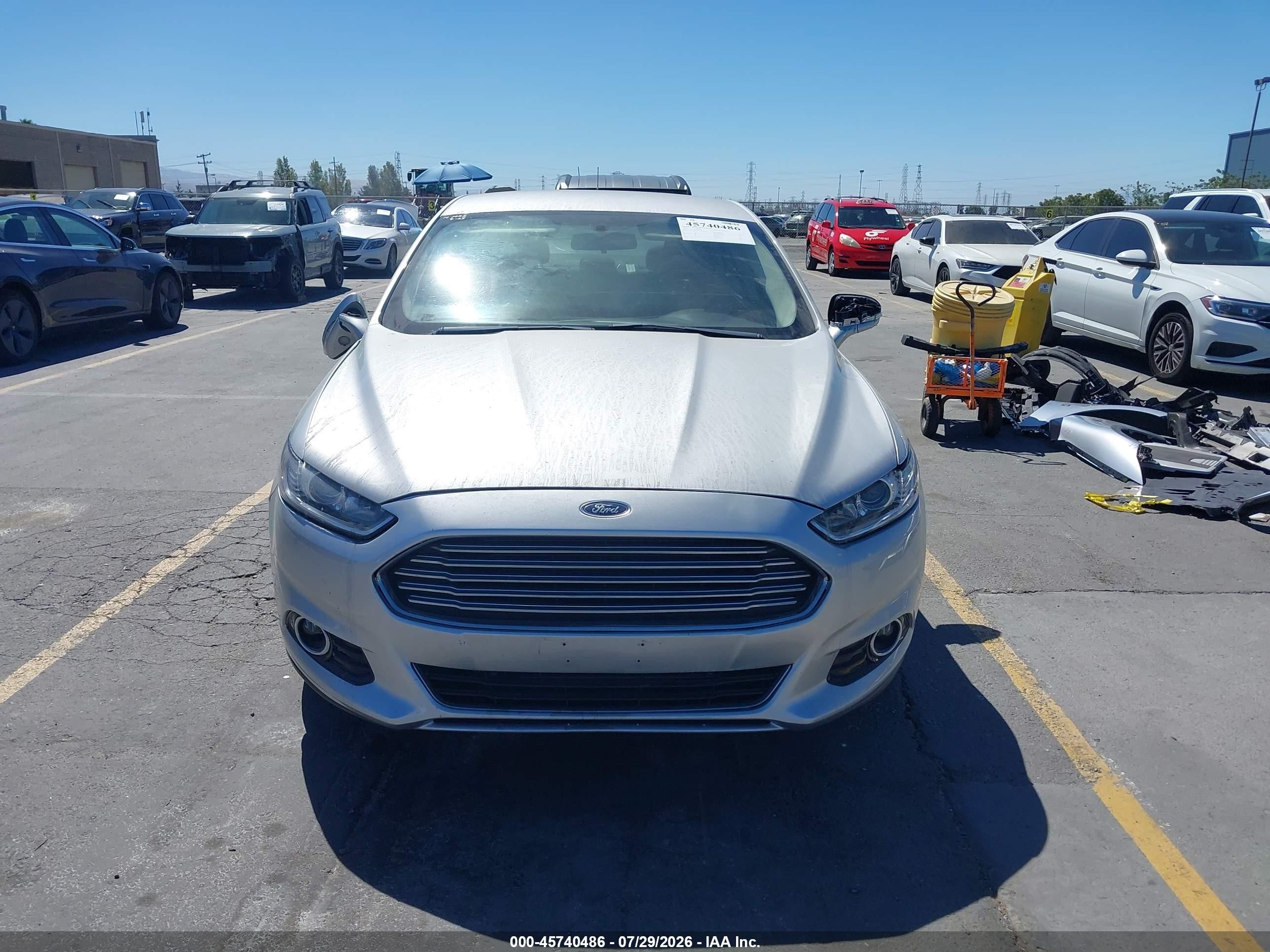 2014 Ford Fusion Hybrid Se Gray vin: 3FA6P0LU6ER357622