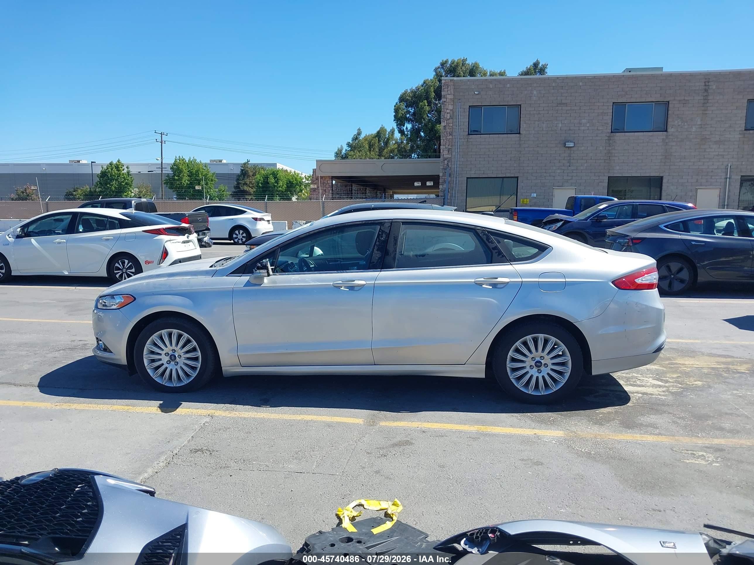2014 Ford Fusion Hybrid Se Gray vin: 3FA6P0LU6ER357622