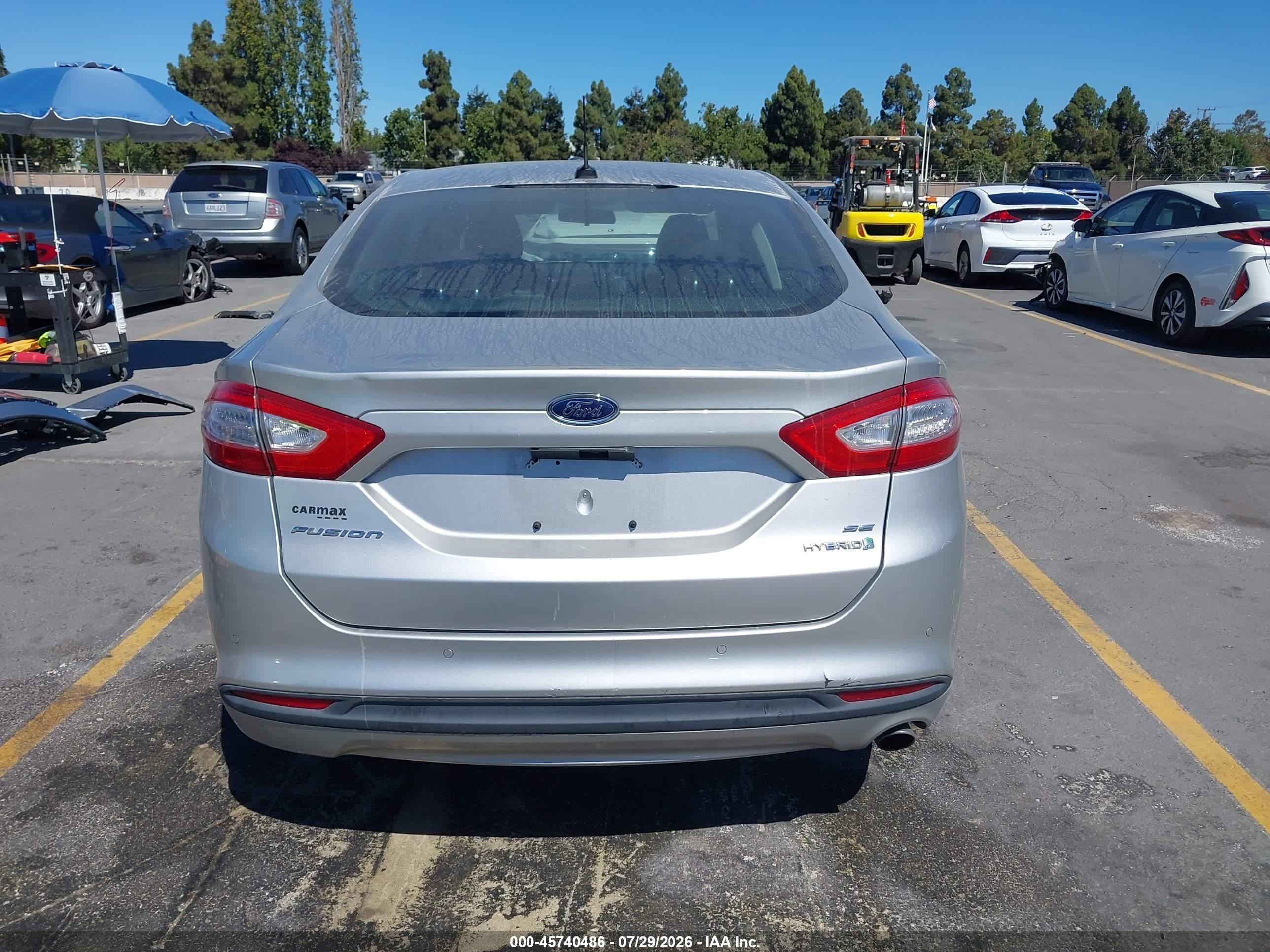 2014 Ford Fusion Hybrid Se Gray vin: 3FA6P0LU6ER357622