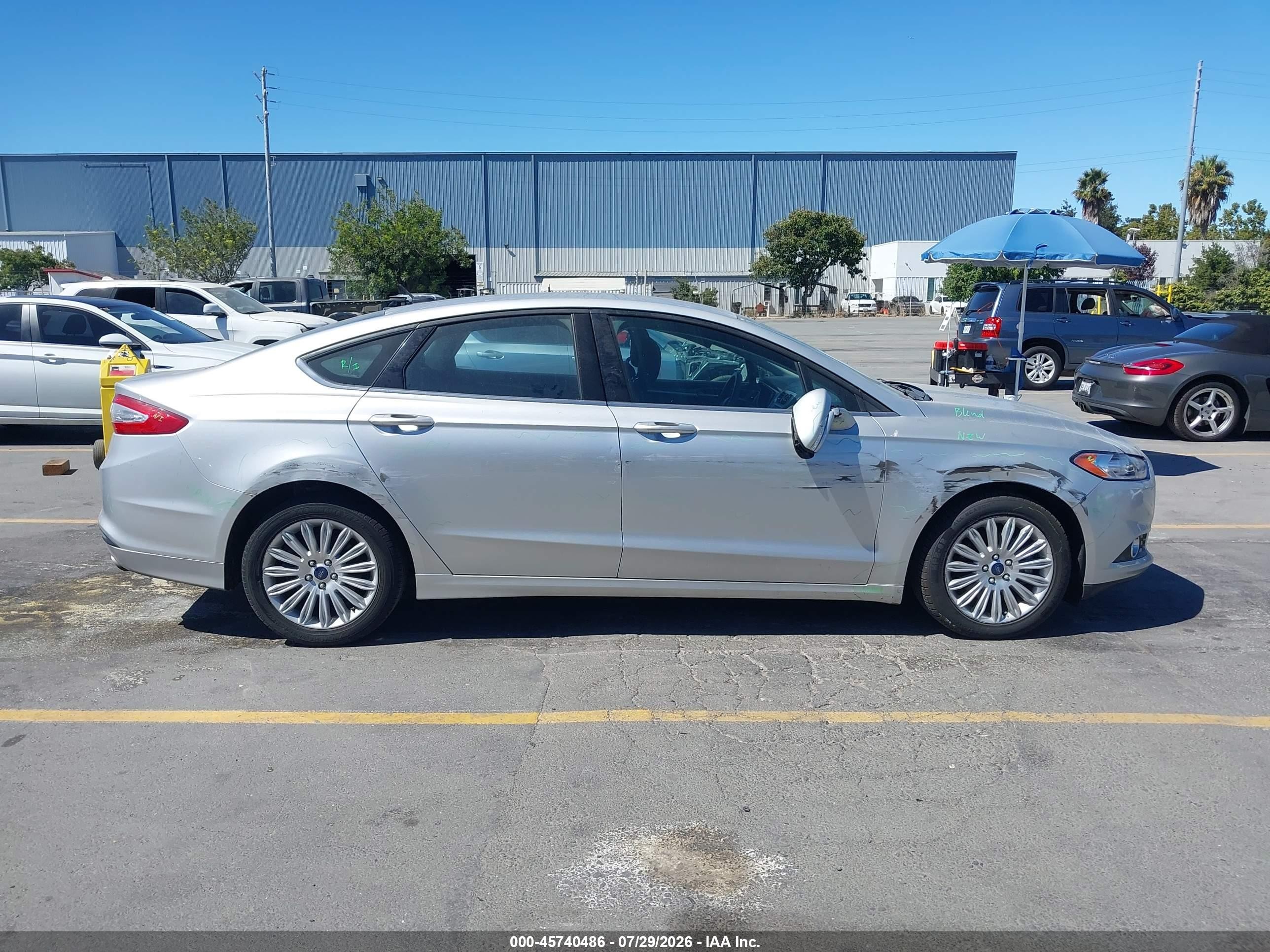 2014 Ford Fusion Hybrid Se Gray vin: 3FA6P0LU6ER357622