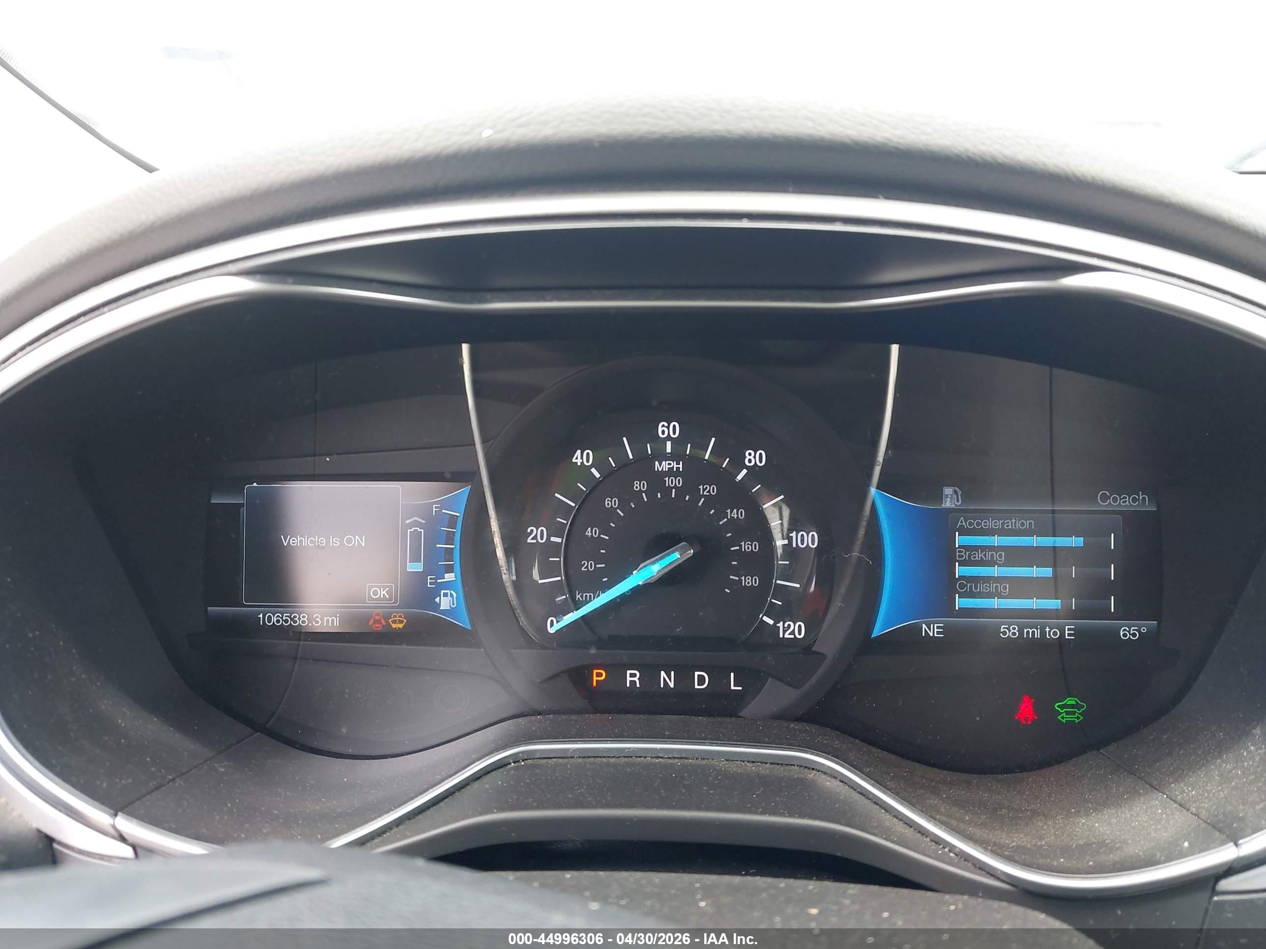 2015 Ford Fusion Hybrid Se White vin: 3FA6P0LU6FR120145