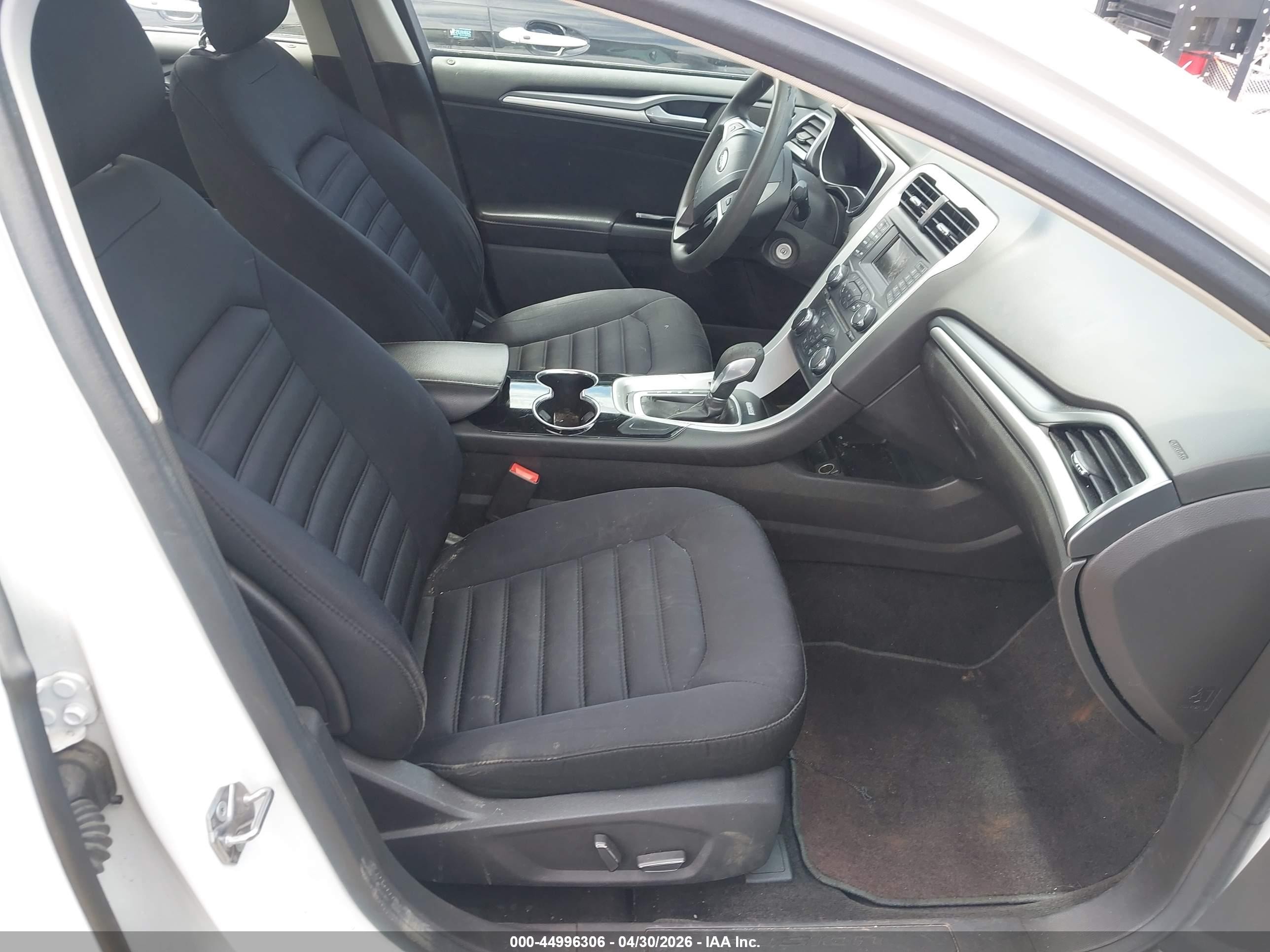2015 Ford Fusion Hybrid Se White vin: 3FA6P0LU6FR120145