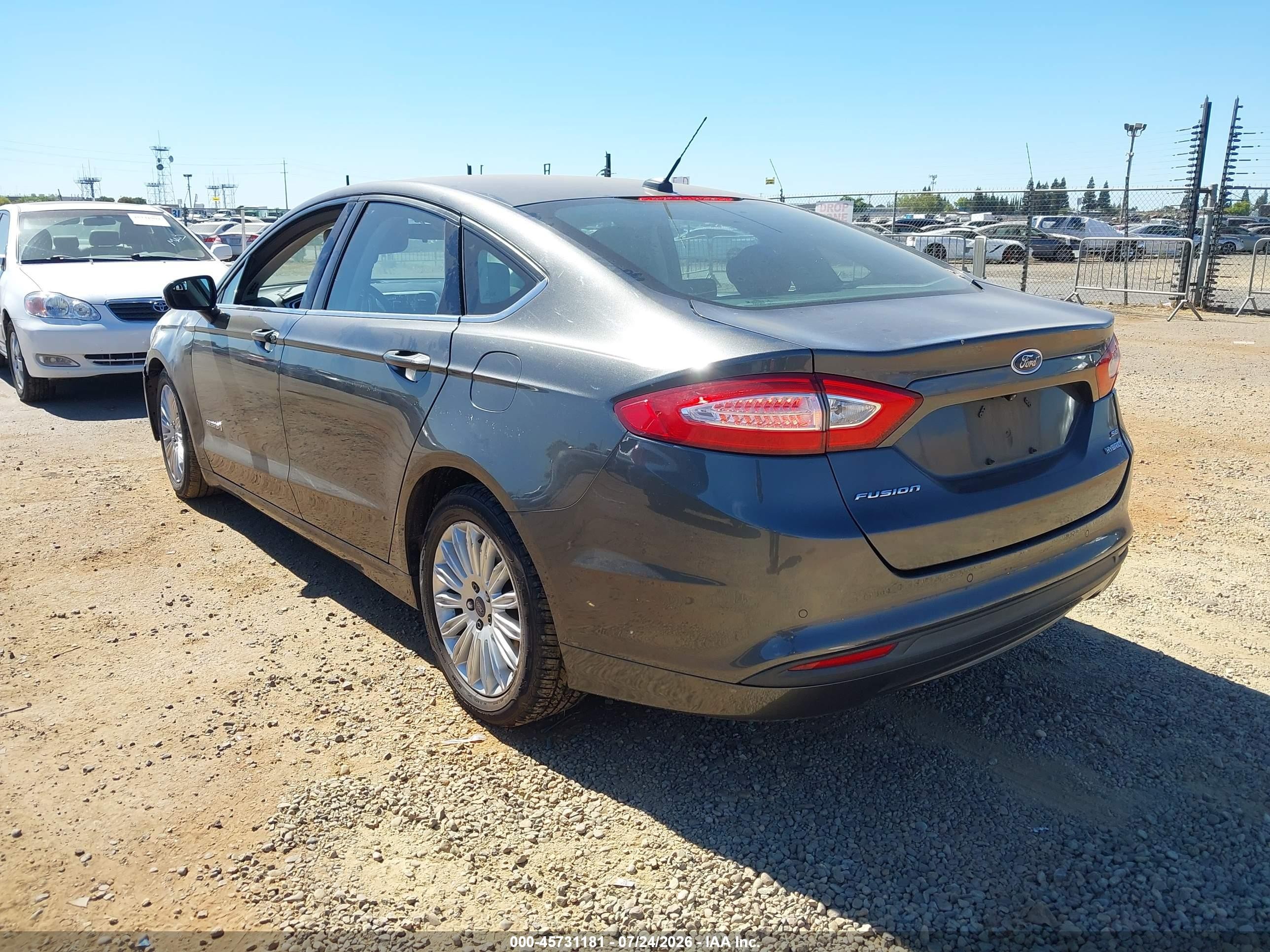 2015 Ford Fusion Hybrid Se Gray vin: 3FA6P0LU6FR144297