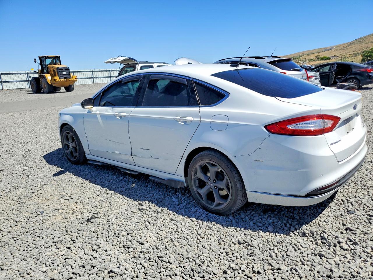 2015 Ford Fusion Se Hybrid White vin: 3FA6P0LU6FR170141