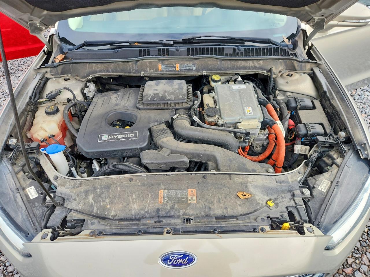 2015 Ford Fusion Se Hybrid Желто-коричневый vin: 3FA6P0LU6FR197985