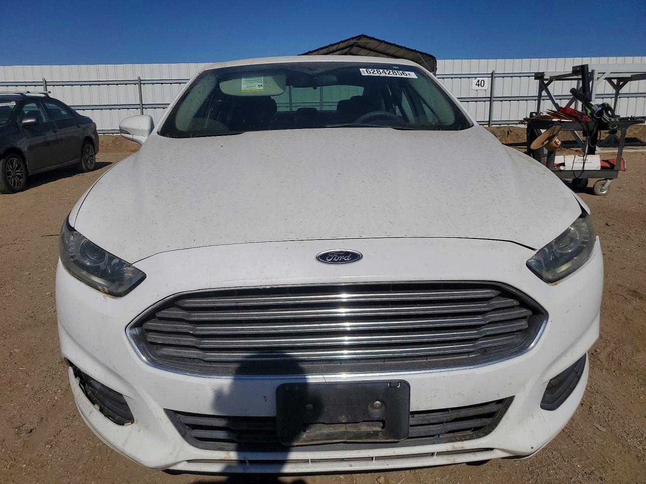 2015 Ford Fusion Se Hybrid White vin: 3FA6P0LU6FR229687