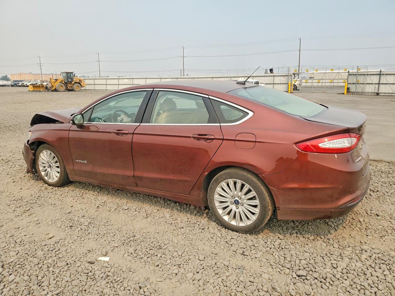 2015 Ford Fusion Se Hybrid Red vin: 3FA6P0LU6FR235375
