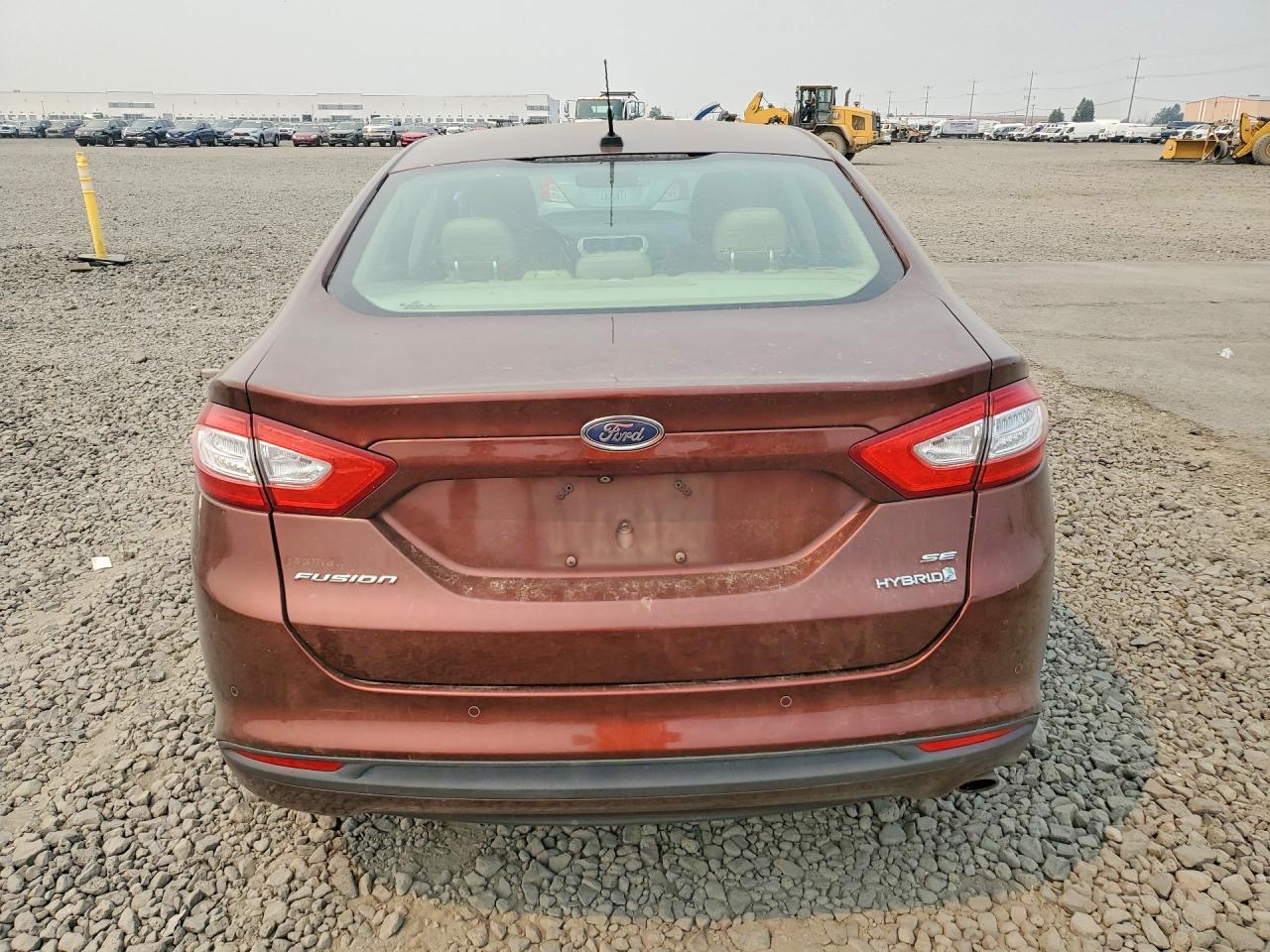 2015 Ford Fusion Se Hybrid Red vin: 3FA6P0LU6FR235375